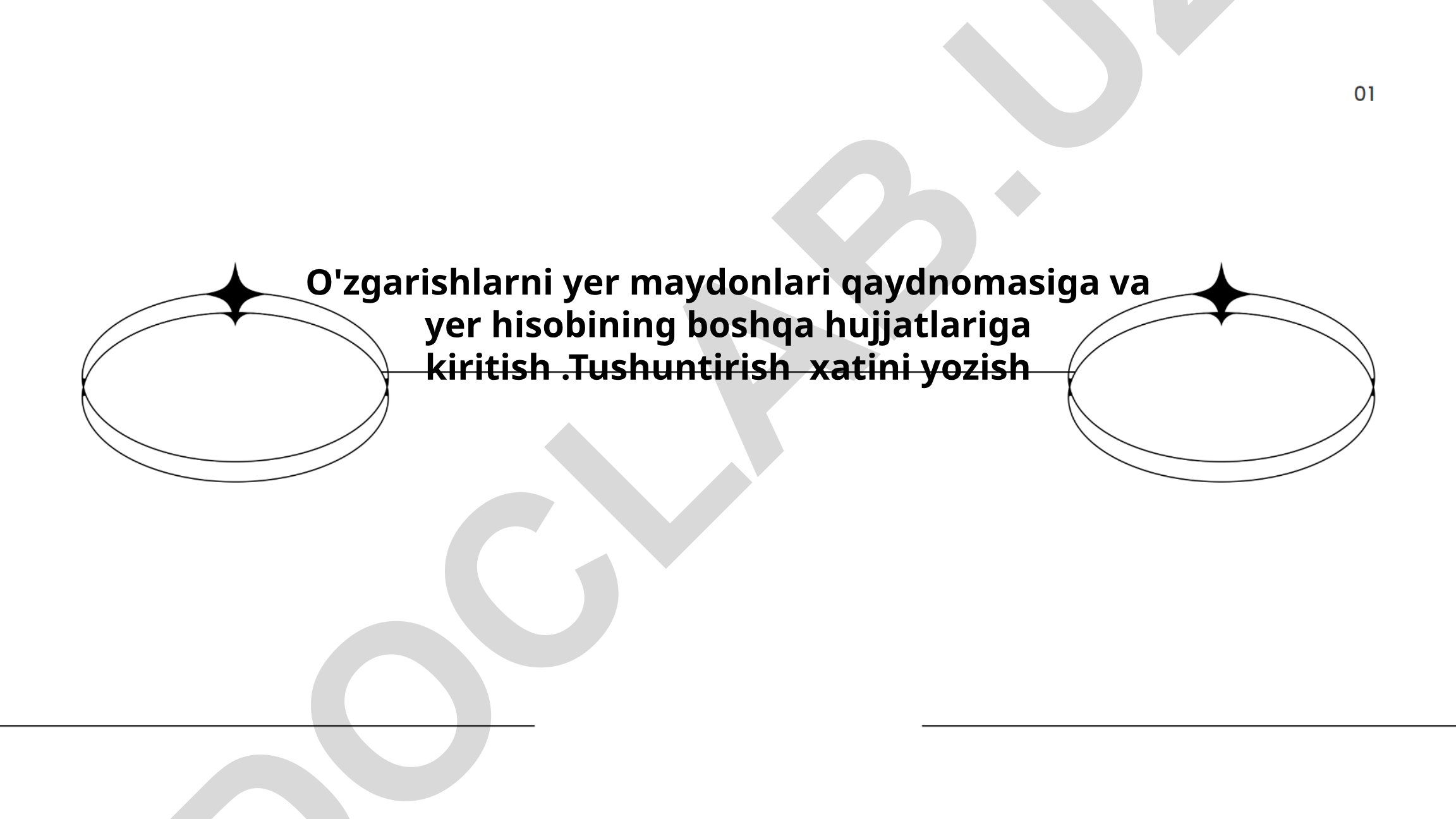 Yer maydonlari qaydnomasini yangilash jarayoni
