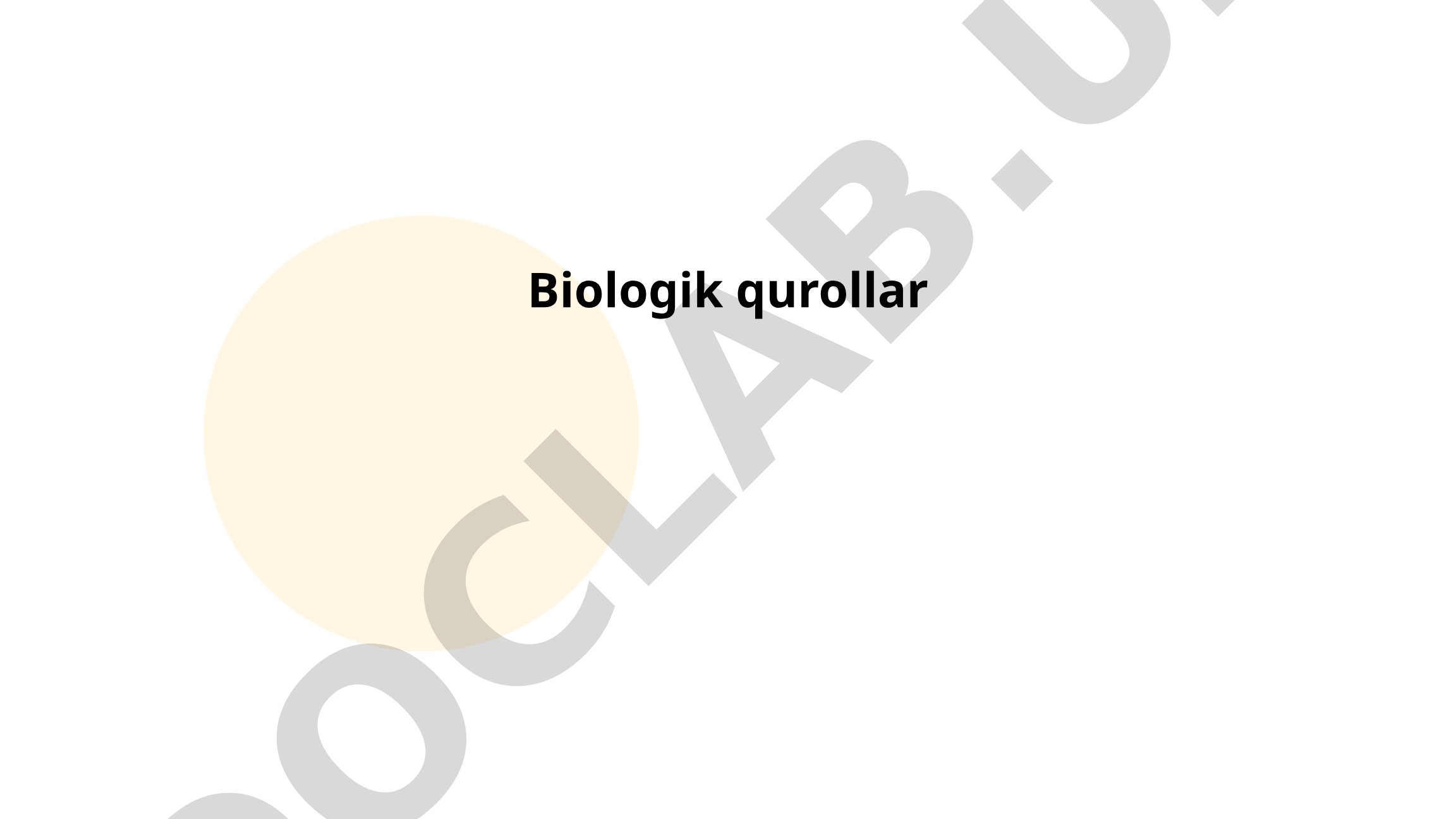 Biologik qurollar: tarixi, turlari va xalqaro qonunchilik