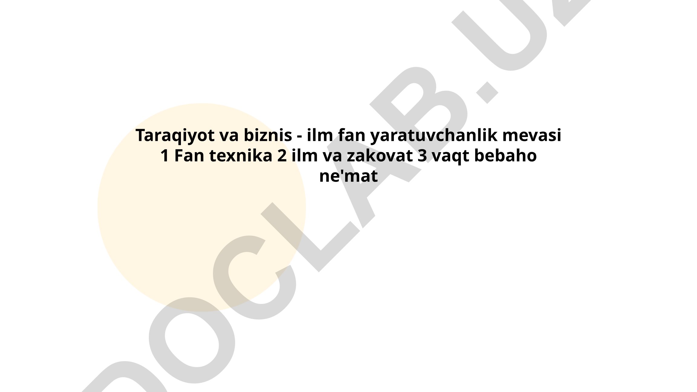 Innovatsion rivojlanish yo'llari va ilm-fanning biznesdagi ahamiyati