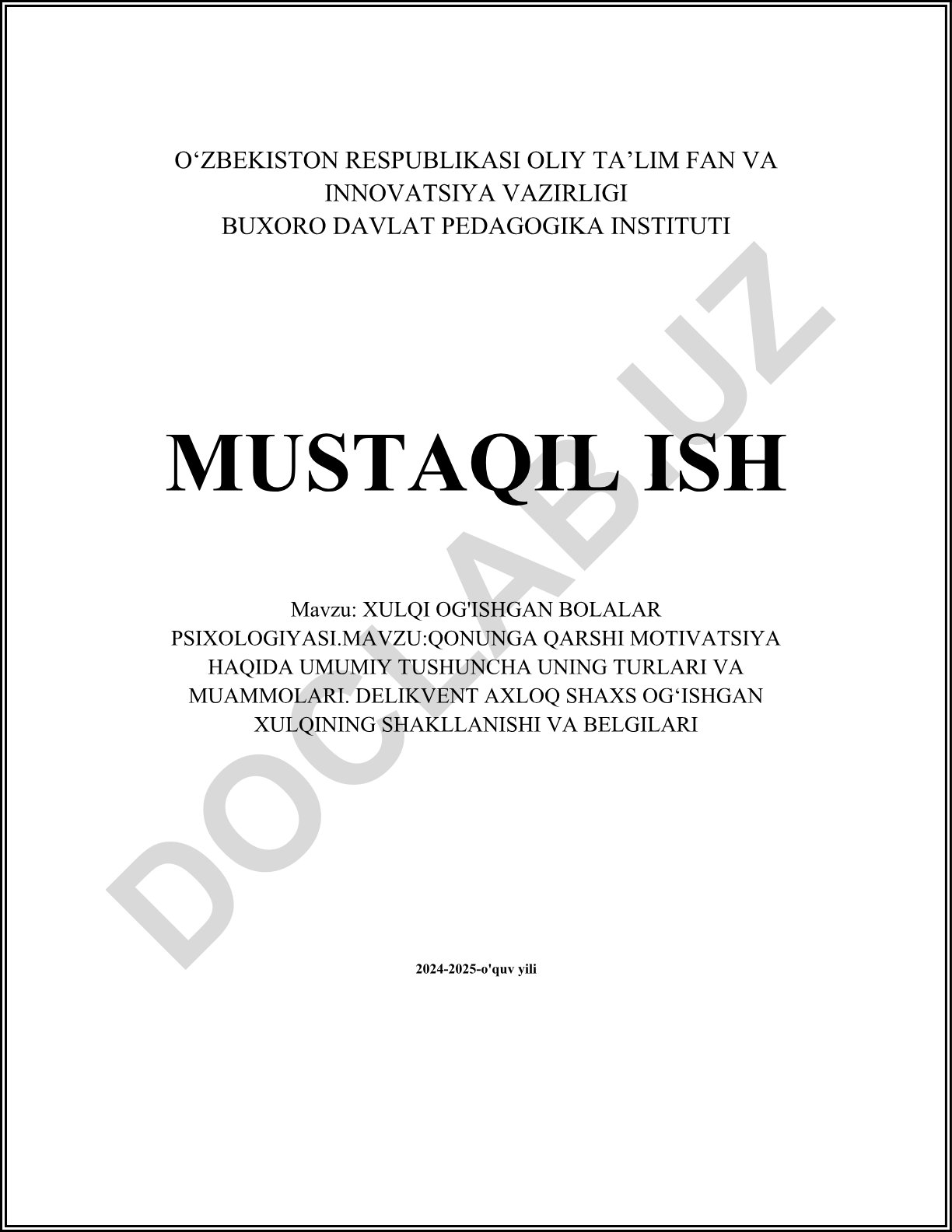 Xulqi og'ishgan bolalar psixologiyasi: Qonunga qarshi motivatsiya haqida umumiy tushuncha, uning turlari va muammolari