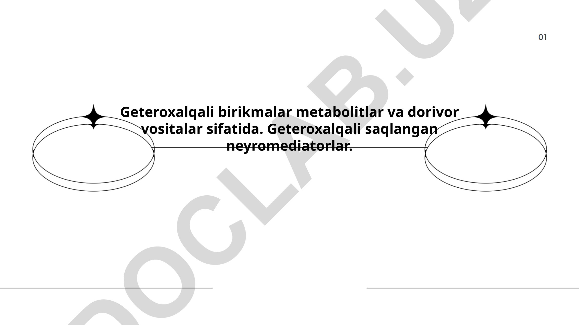 Geteroxalqali birikmalar metabolitlar va dorivor vositalar sifatida