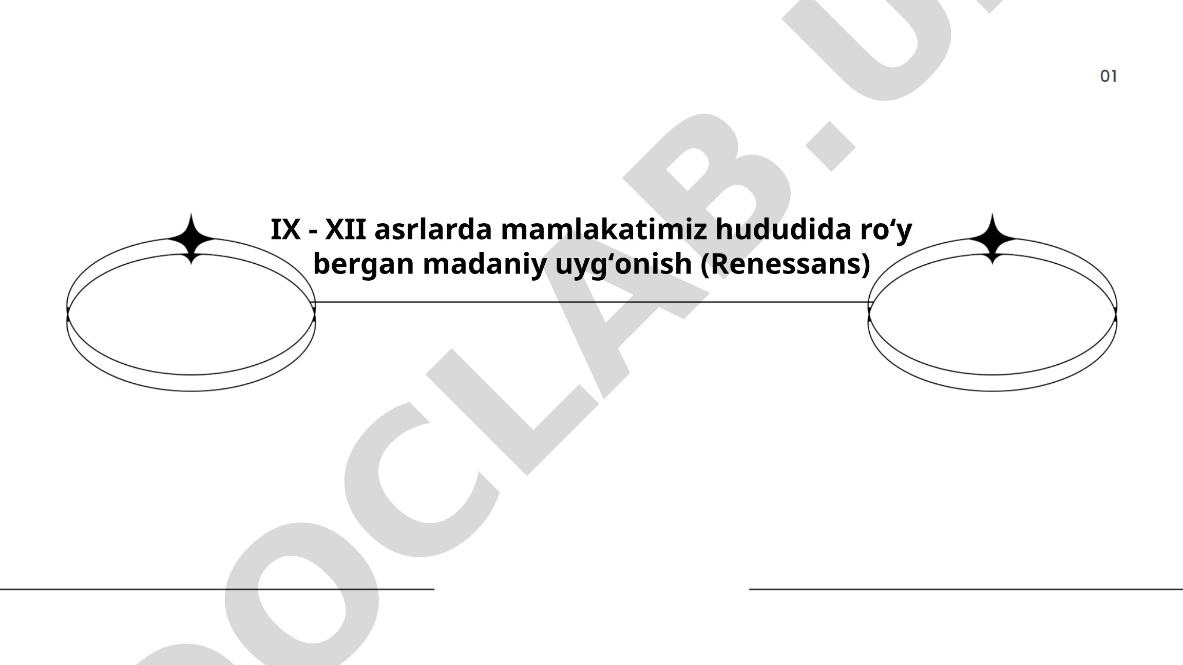 IX-XII asrlarda mamlakatimiz hududida ro'y bergan madaniy uyg'onish (Renessans)