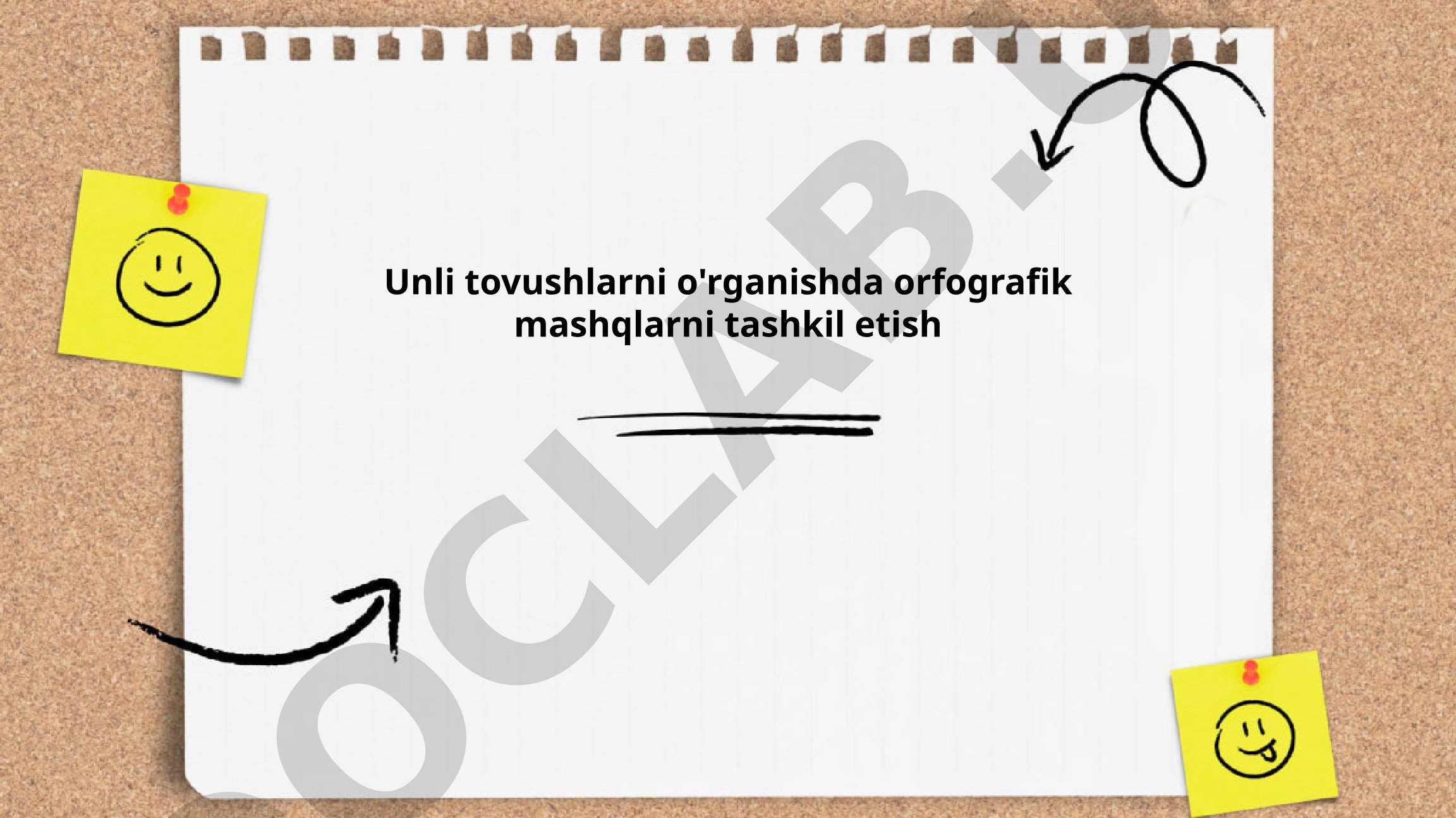 Unli tovushlarni o'rganishda orfografik mashqlarni tashkil etish