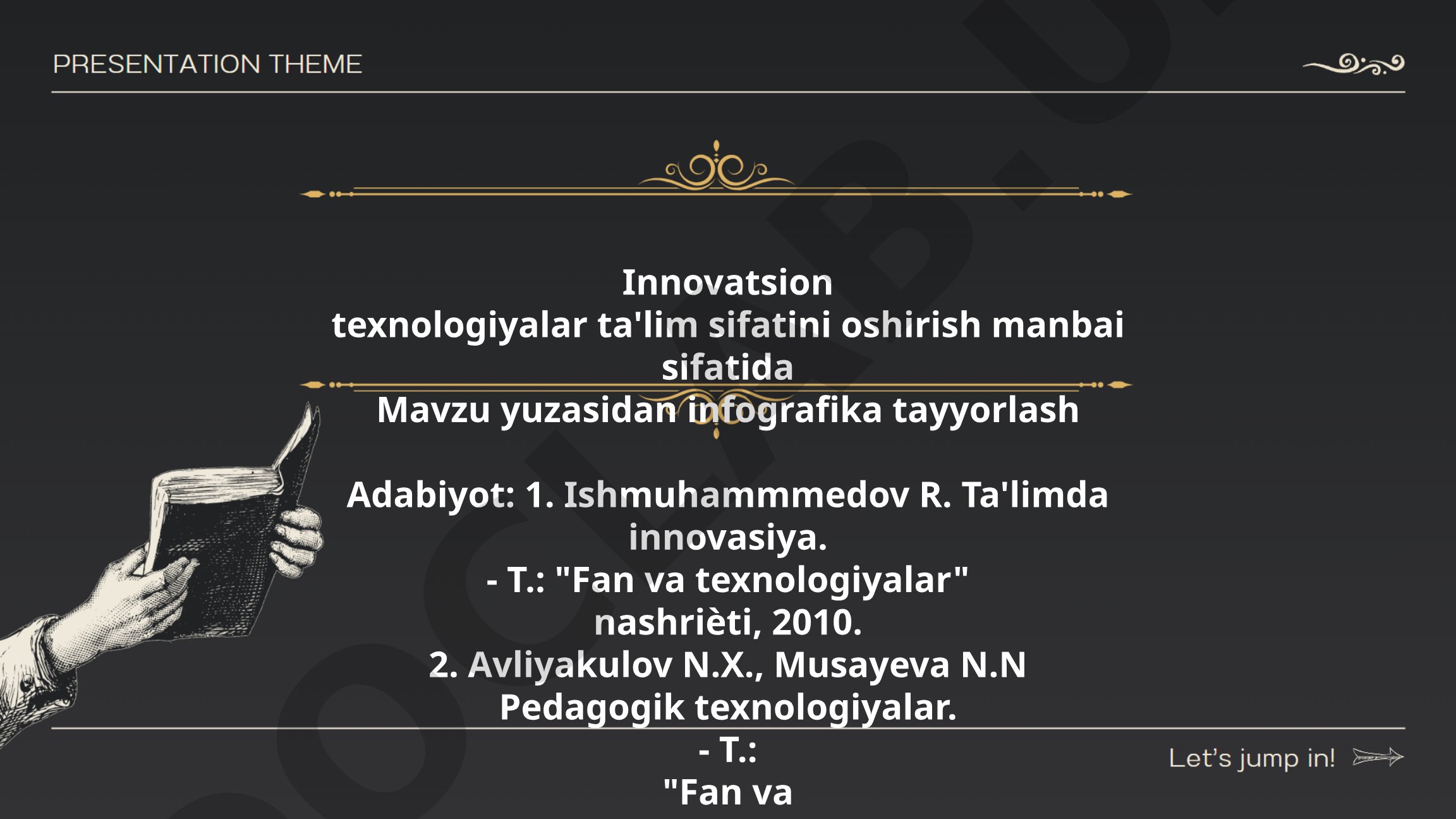Innovatsion texnologiyalar ta'lim sifatini oshirish manbai sifatida