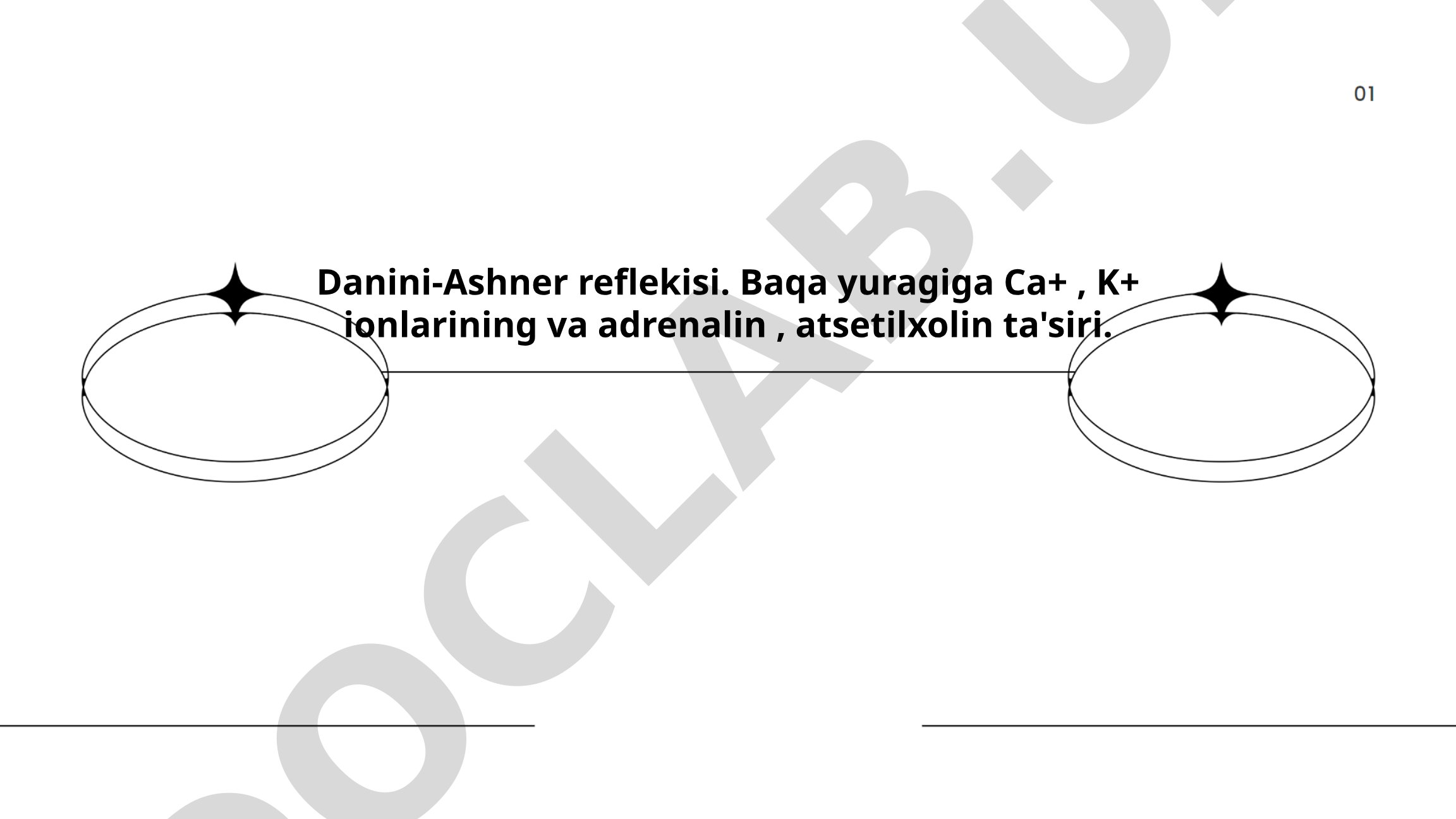 Danini-Ashner reflekisi va baqa yurak faoliyatiga ionlar ta'siri