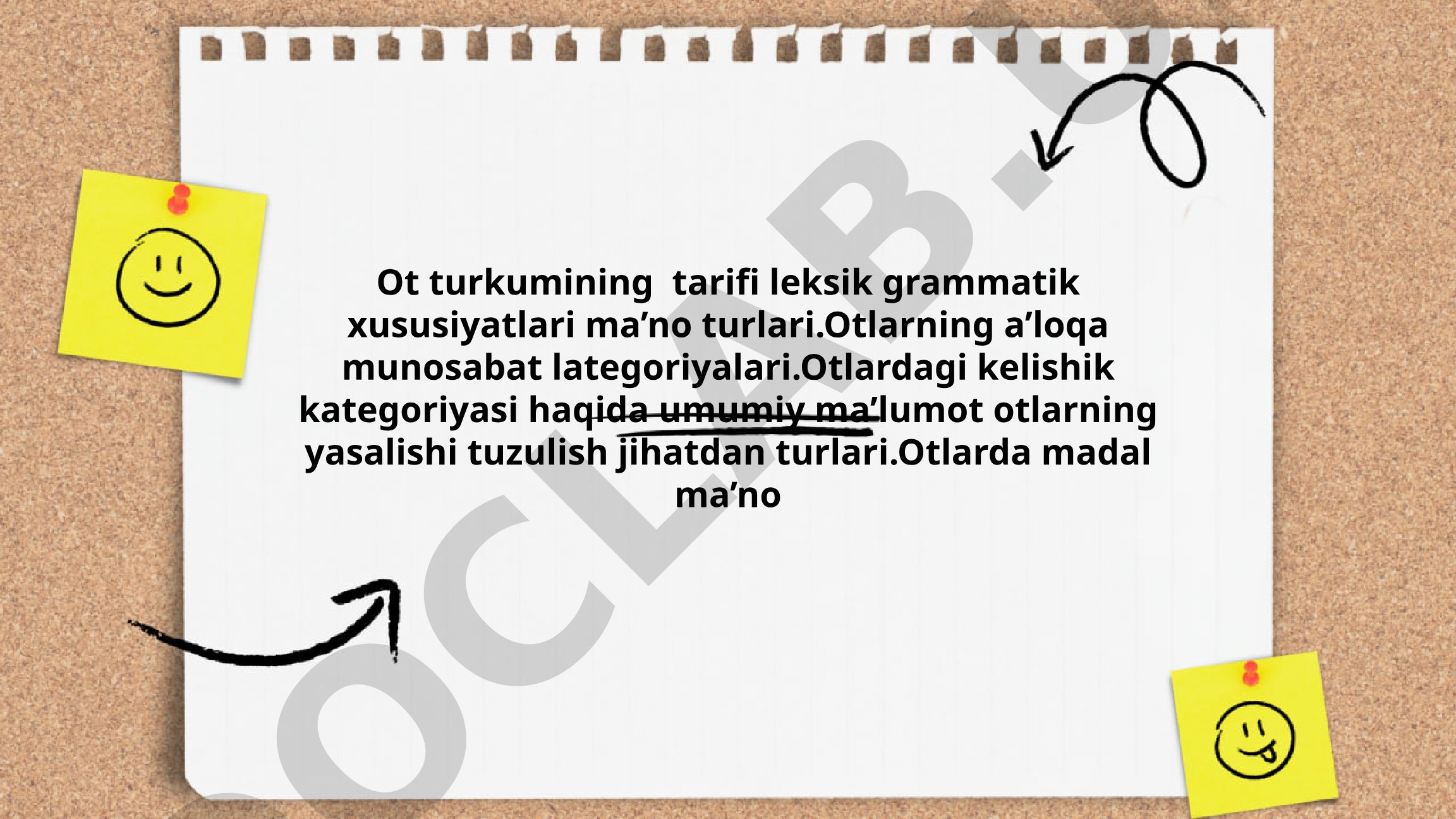Oʻzbek tilida ot turkumining leksik-grammatik xususiyatlari va kelishik kategoriyasi