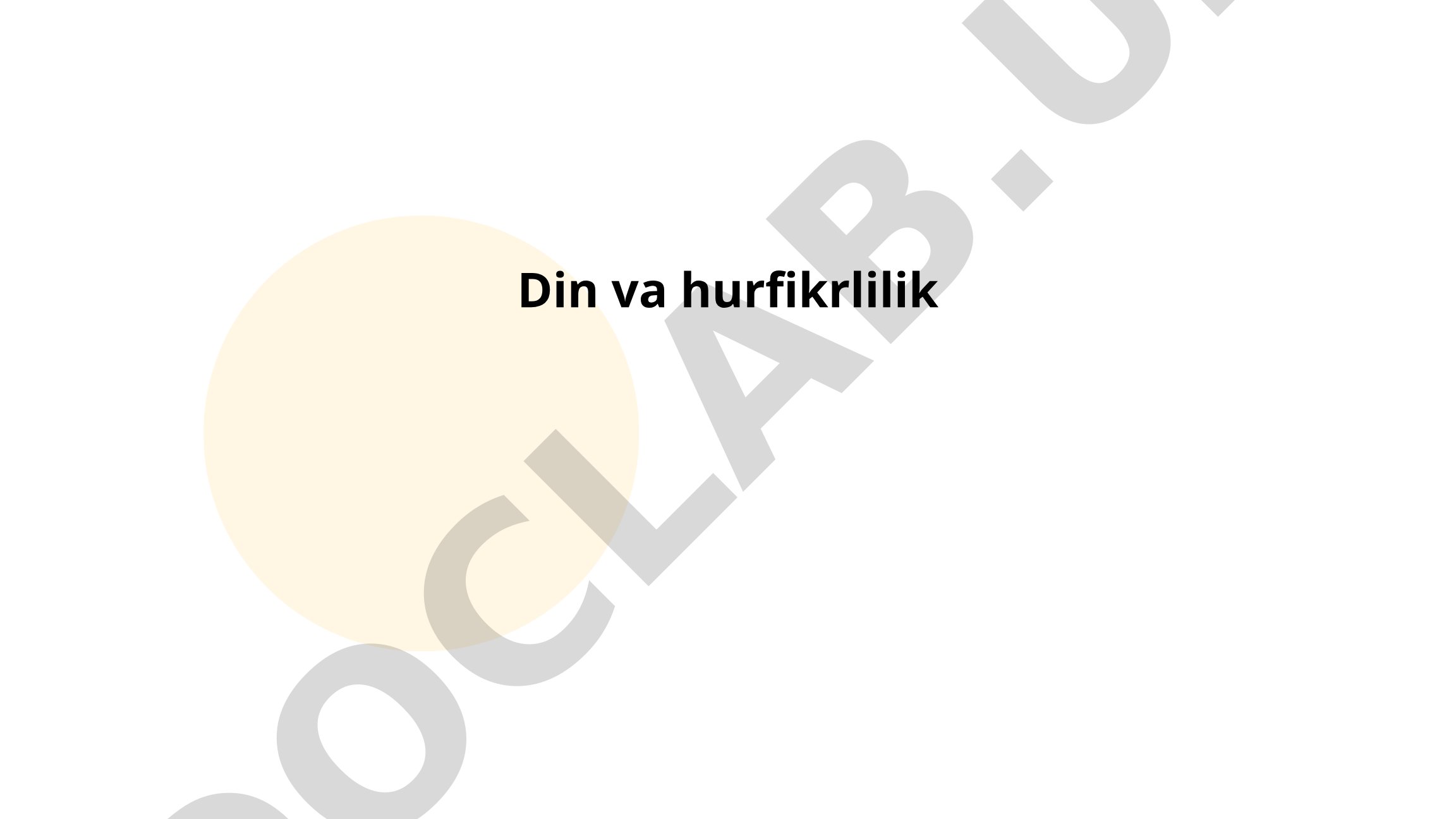 Din va hurfikrlilik