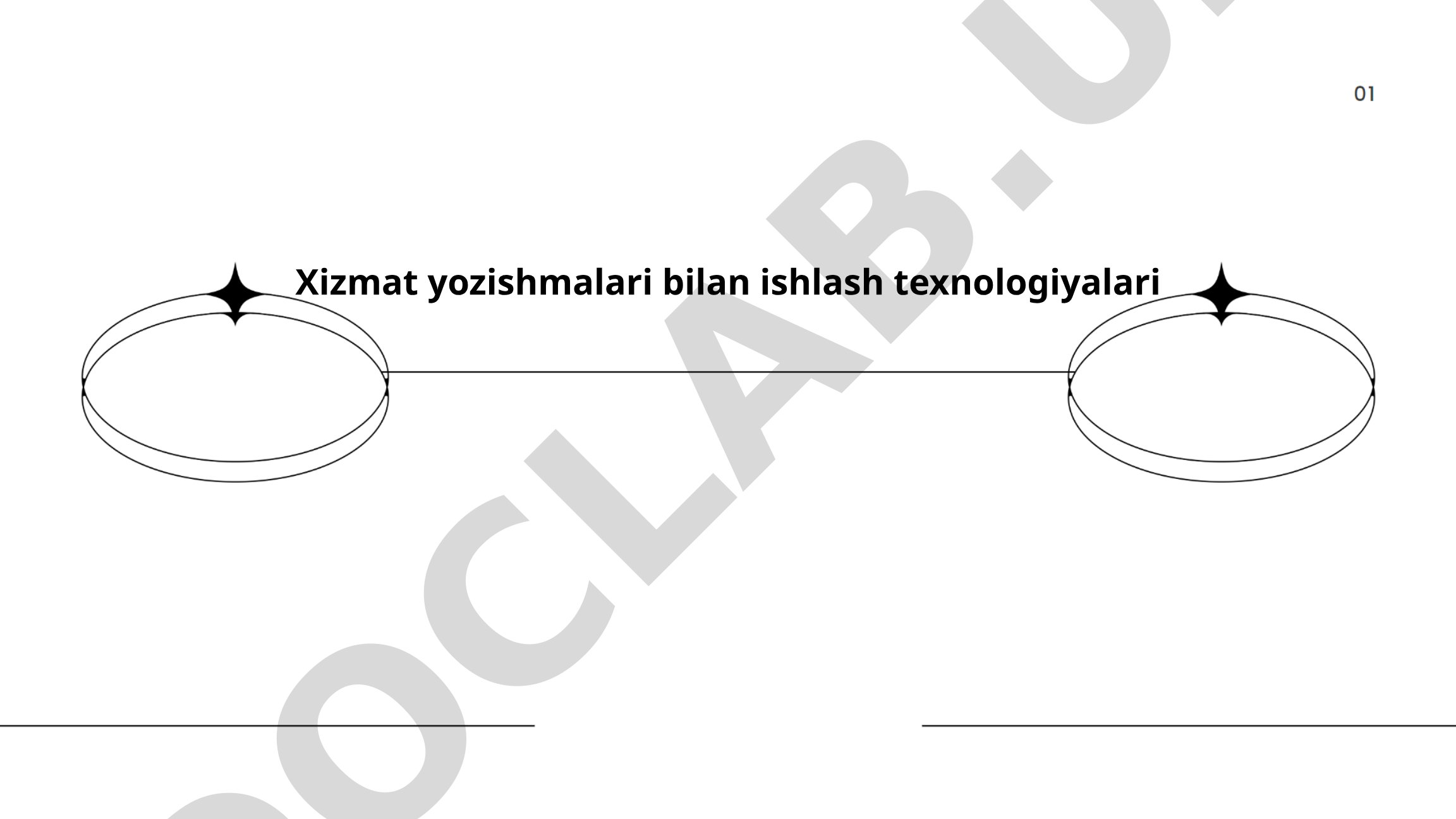 Xizmat yozishmalari bilan ishlash texnologiyalari