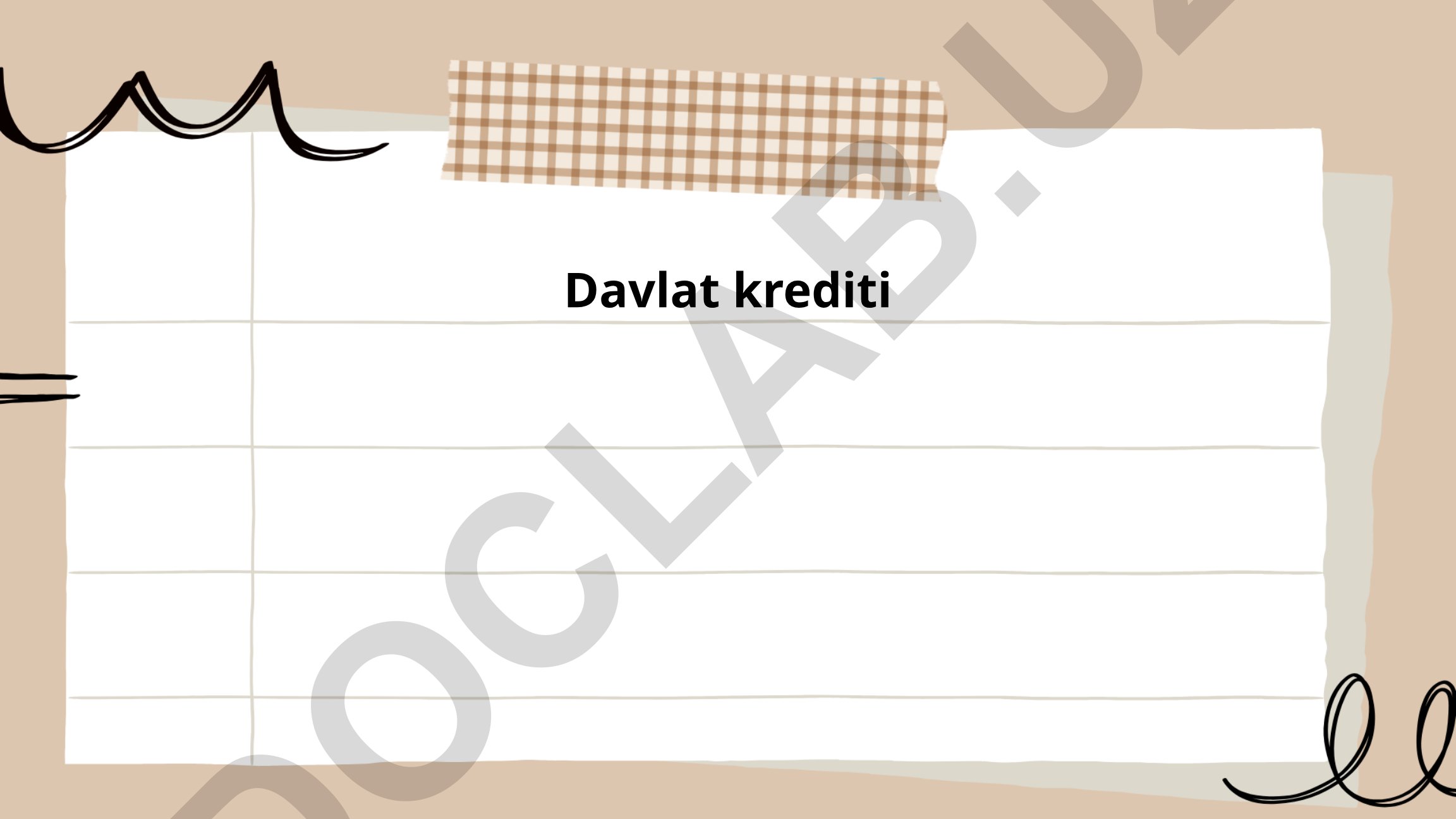 Davlat kreditining mohiyati, afzalliklari va turlari