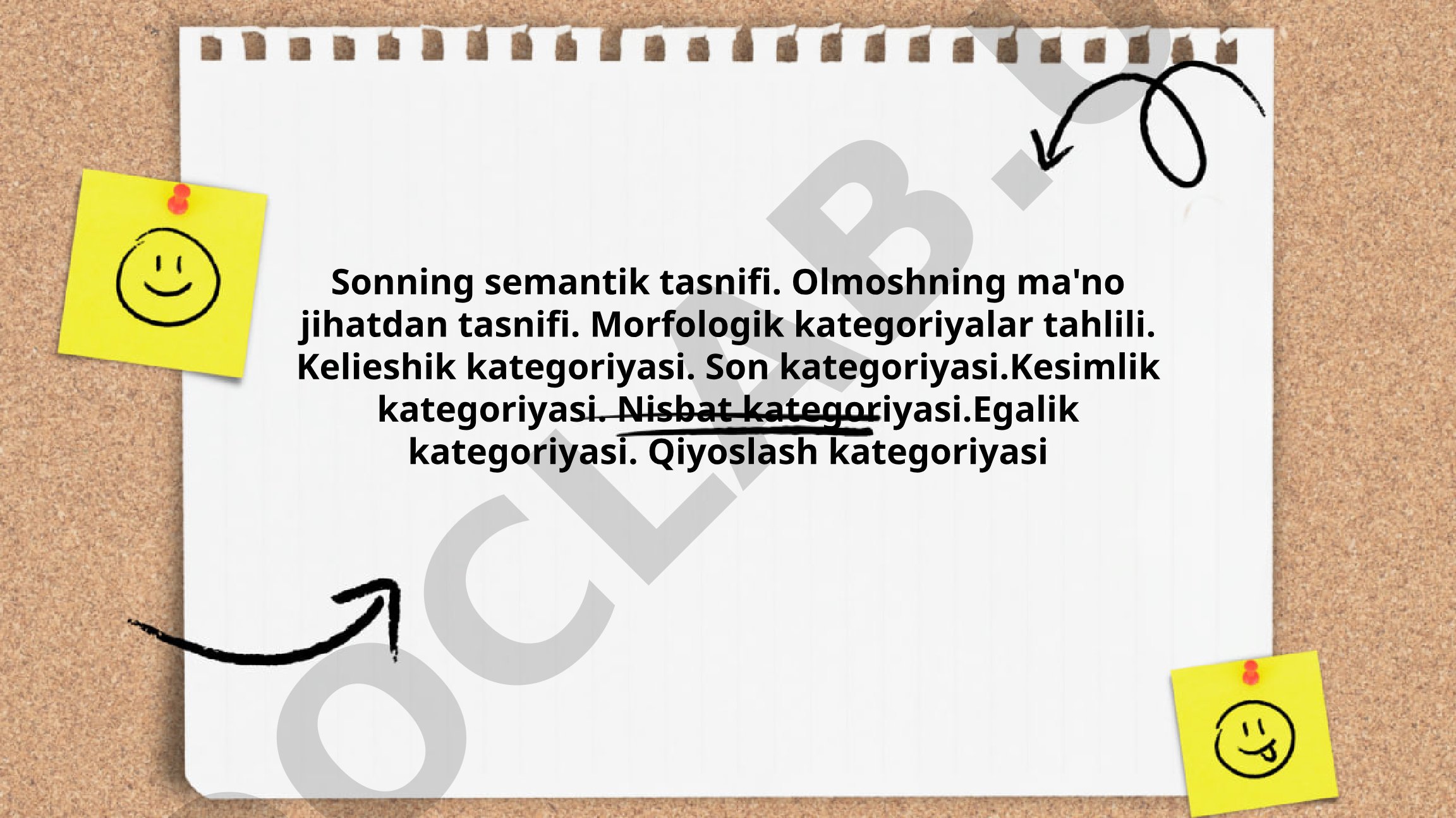 Sonning semantik tasnifi va olmoshning ma'no jihatdan tasnifi