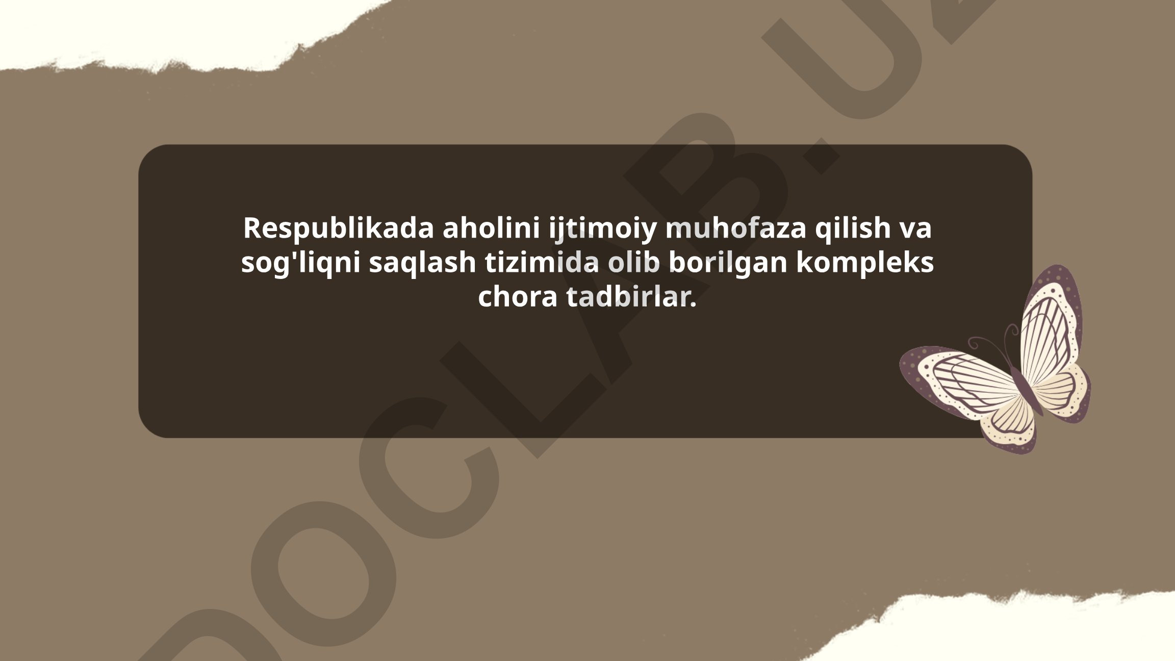 Respublikada aholini ijtimoiy muhofaza qilish va sog'liqni saqlash tizimida kompleks chora tadbirlar