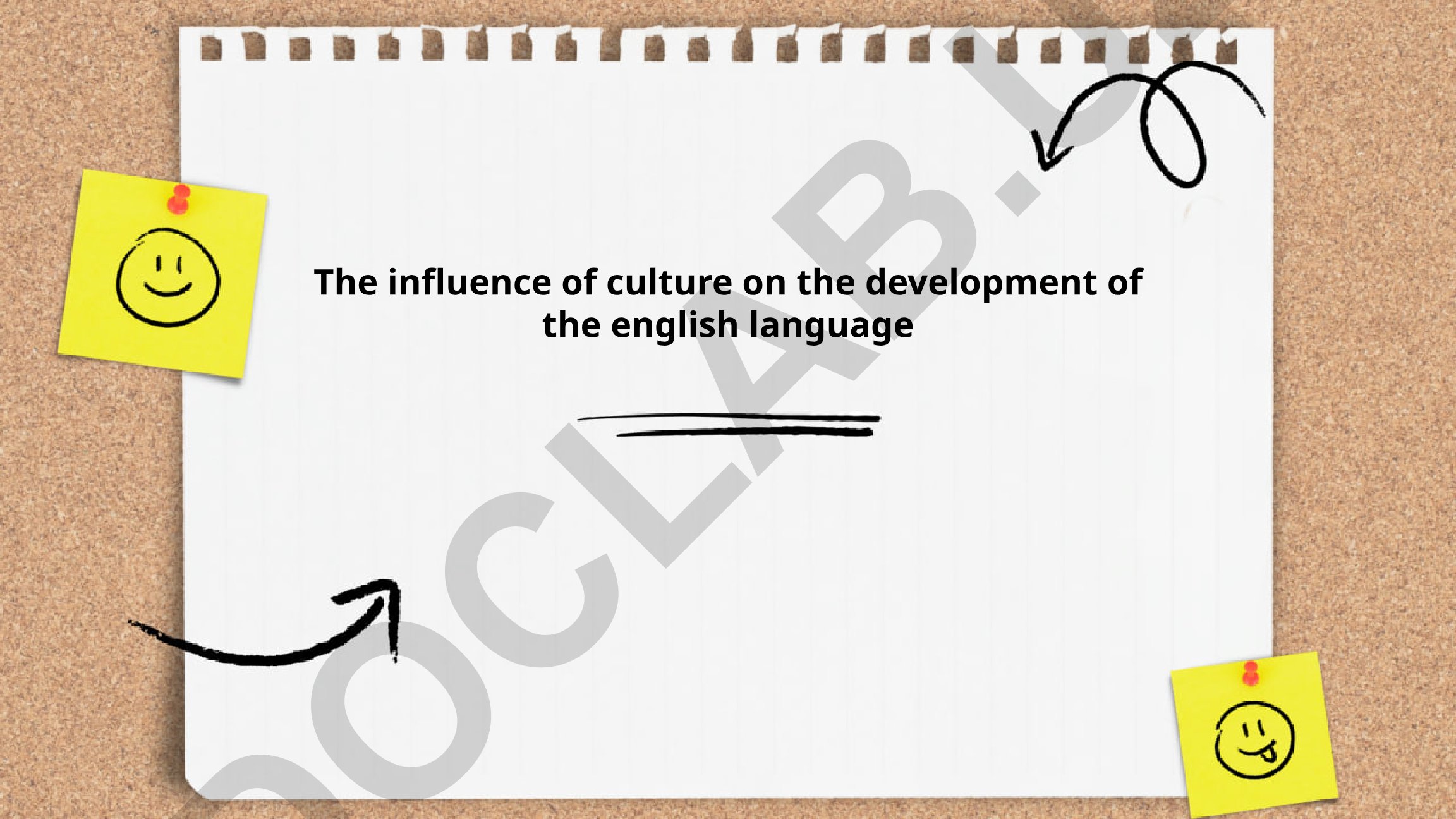 The influence of culture on the development of the English language