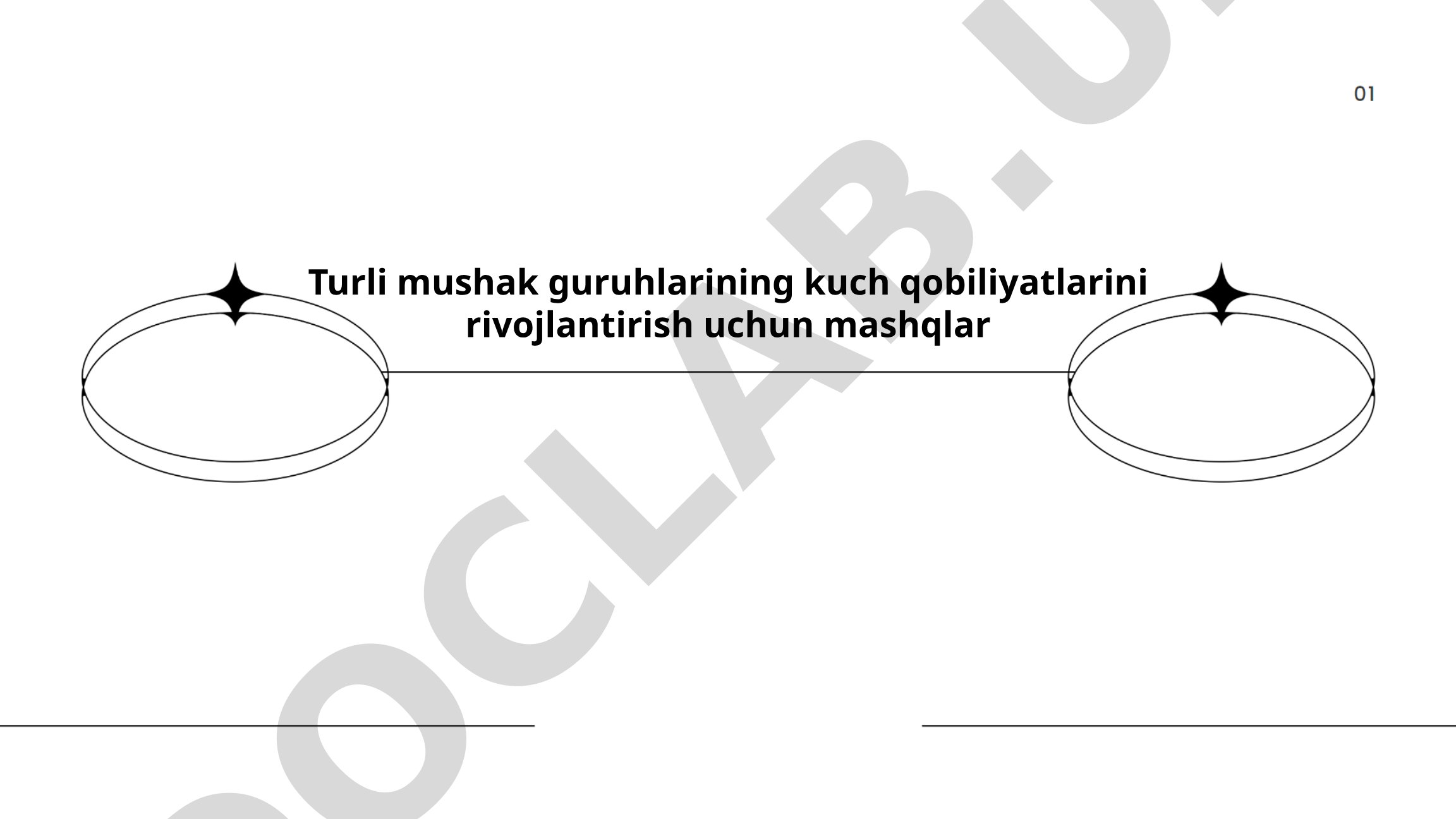 Mushak kuchini rivojlantirish uchun mashqlar