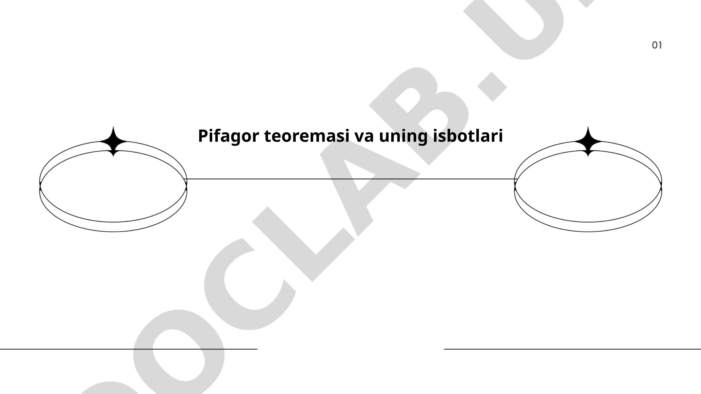 Pifagor teoremasi va uning isbotlari