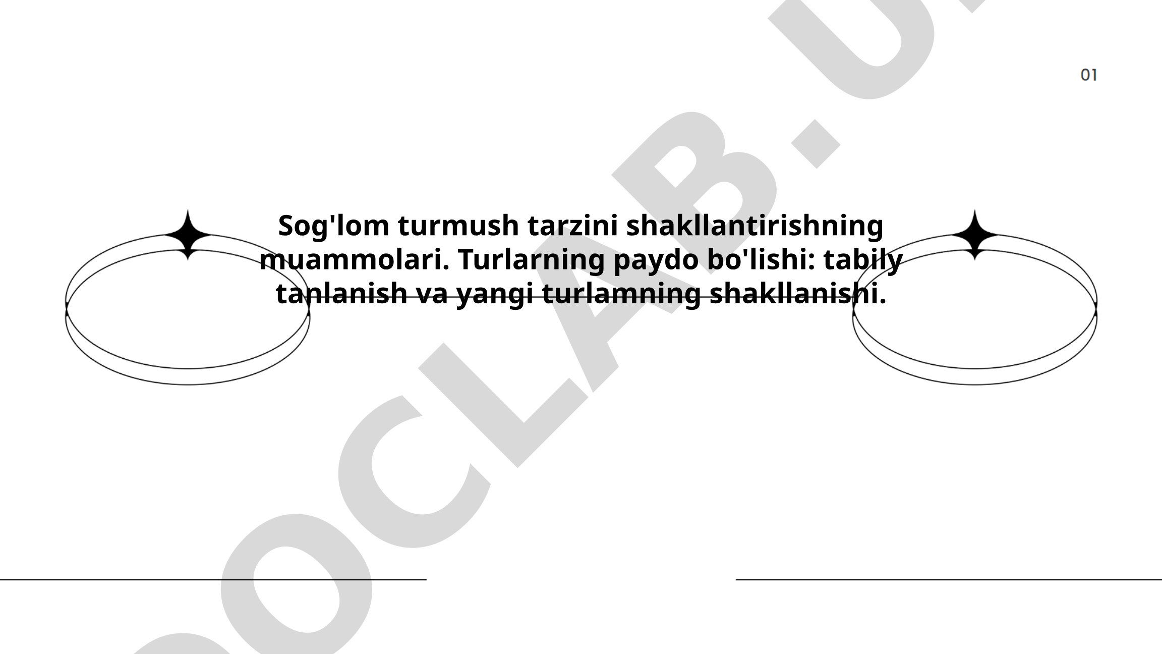 Sog'lom turmush tarzini shakllantirishda genetik faktorlar va oziqlanish odatlari