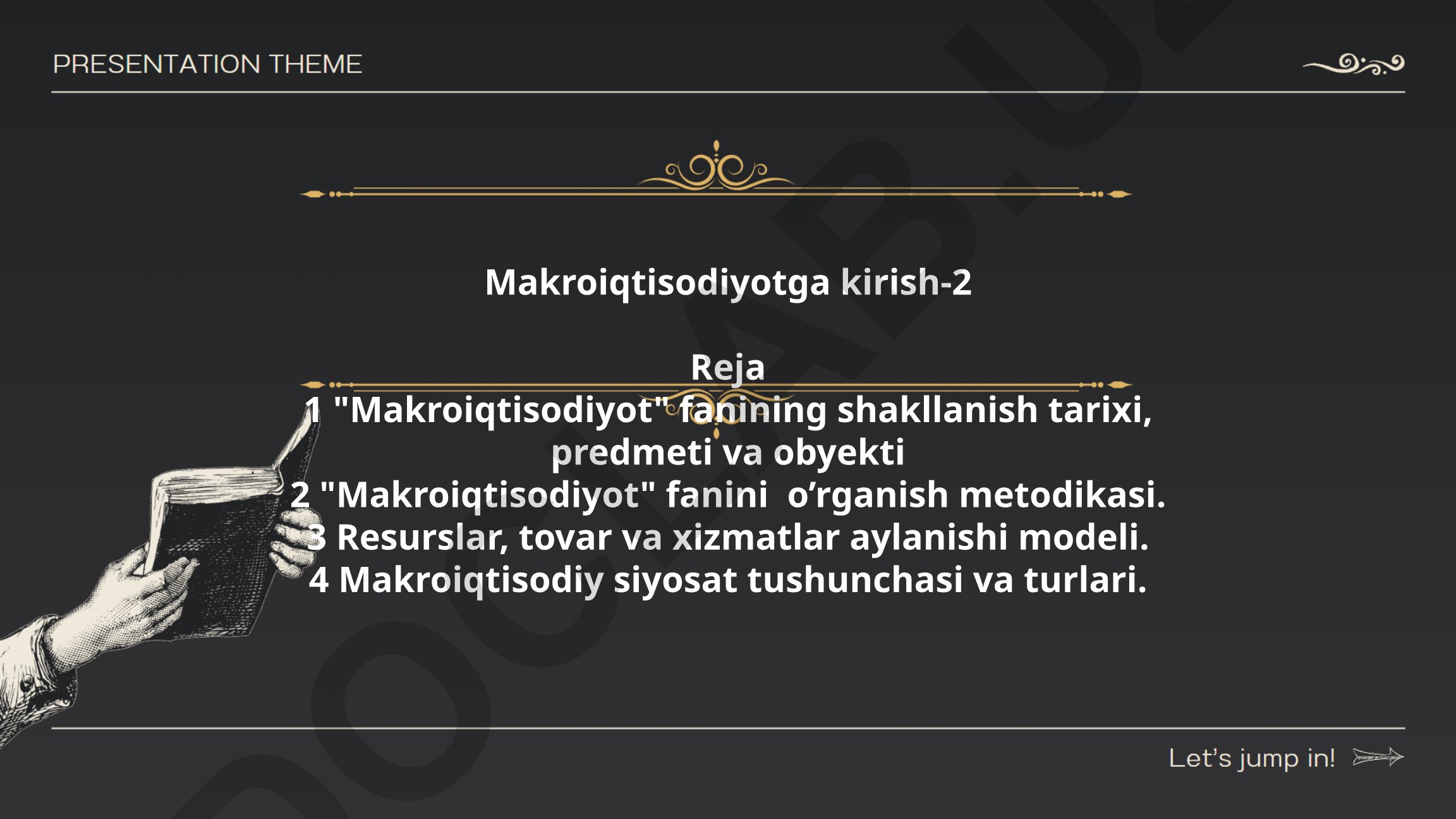 Makroiqtisodiyotga kirish