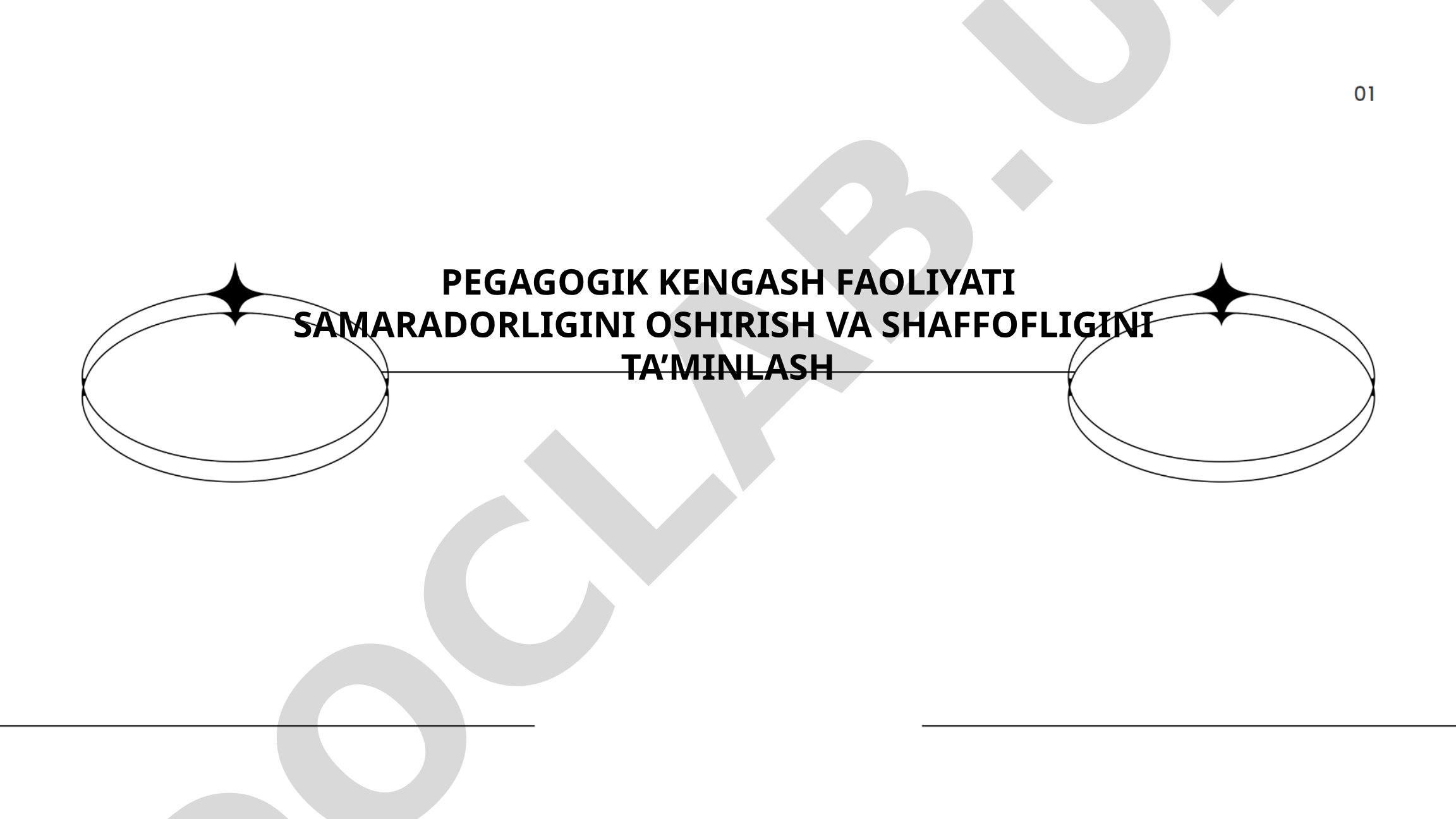 Pedagogik kengash faoliyati samaradorligini oshirish va shaffofligini ta'minlash