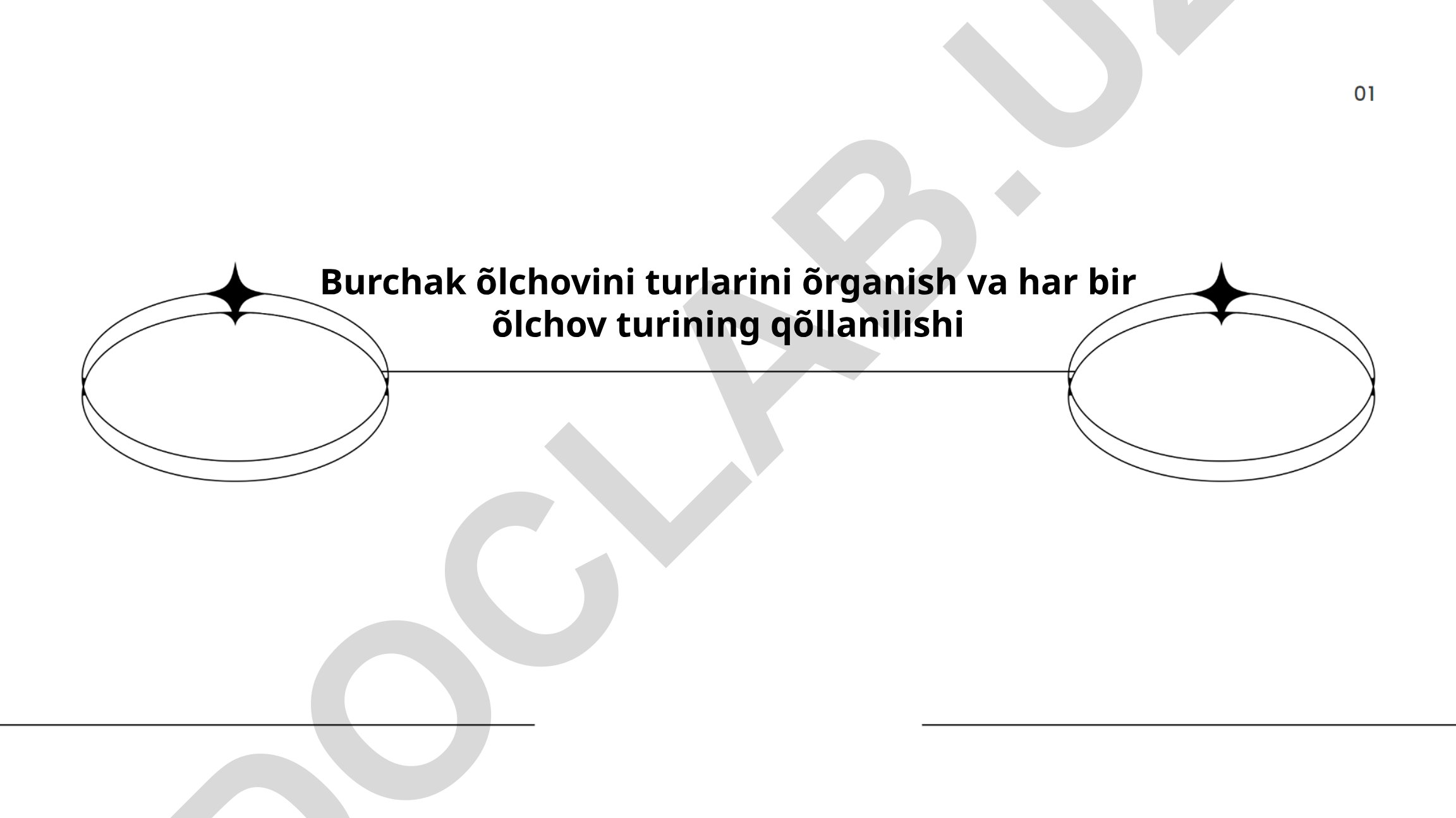 Burchak o'lchov tizimlari va ularning qo'llanilishi
