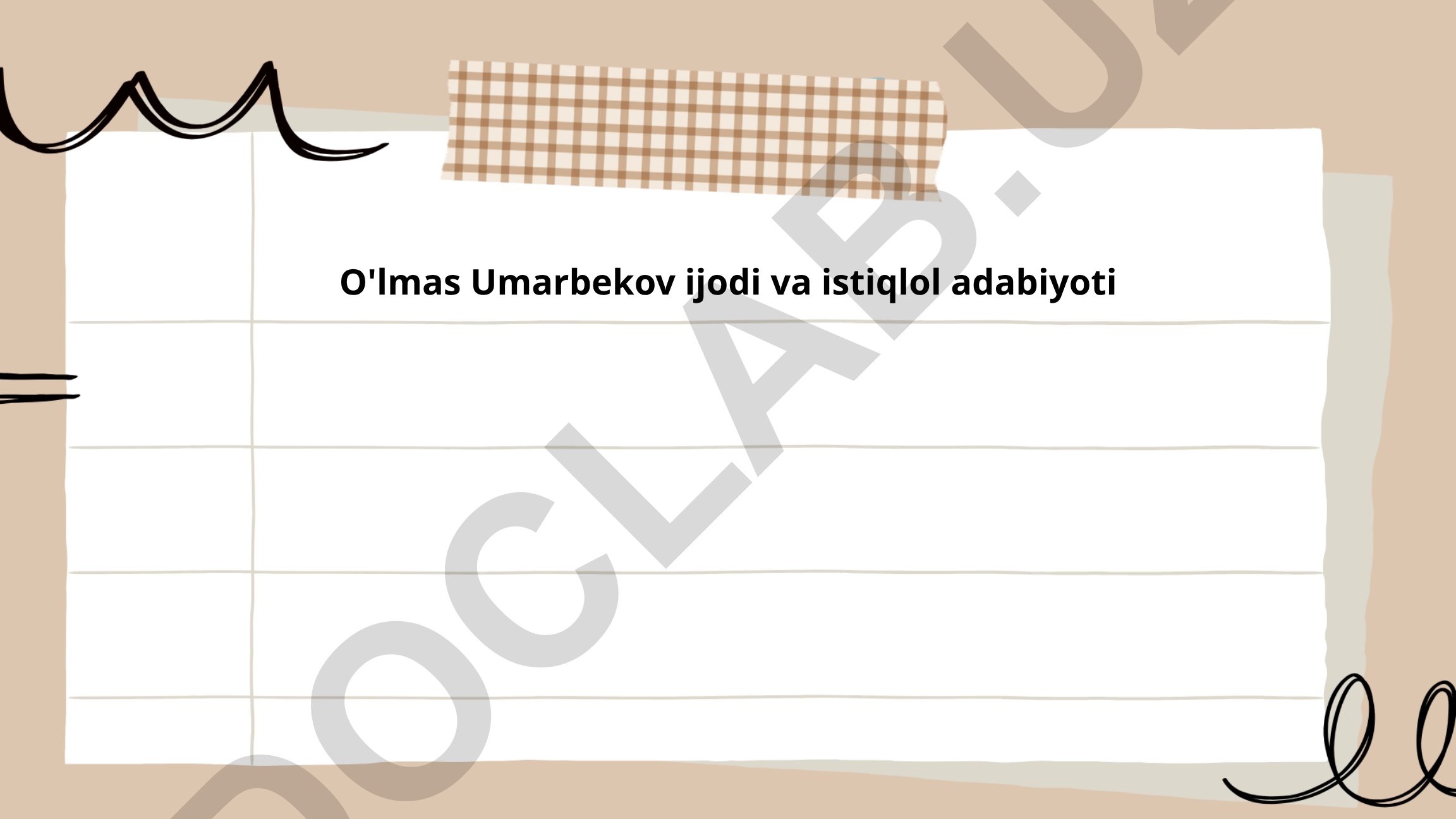 O'lmas Umarbekov ijodi va istiqlol adabiyoti