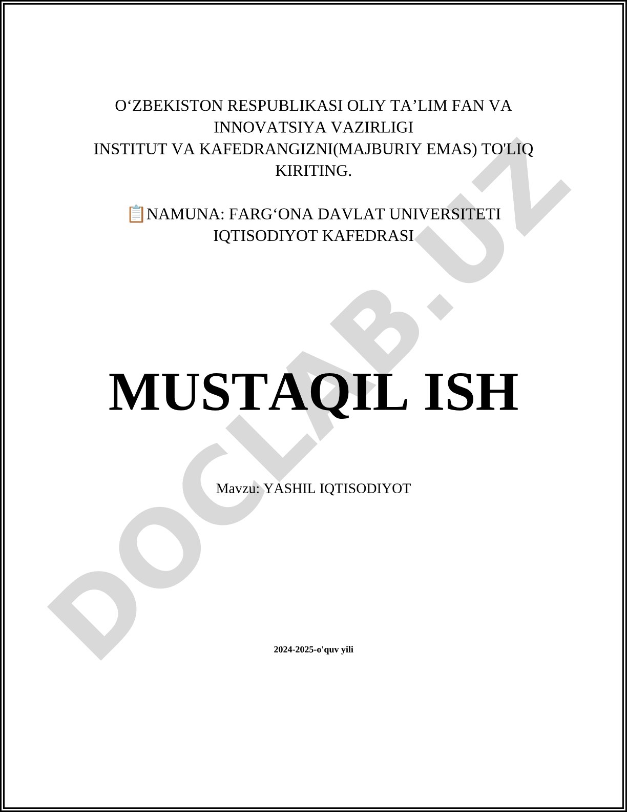 Yashil iqtisodiyot