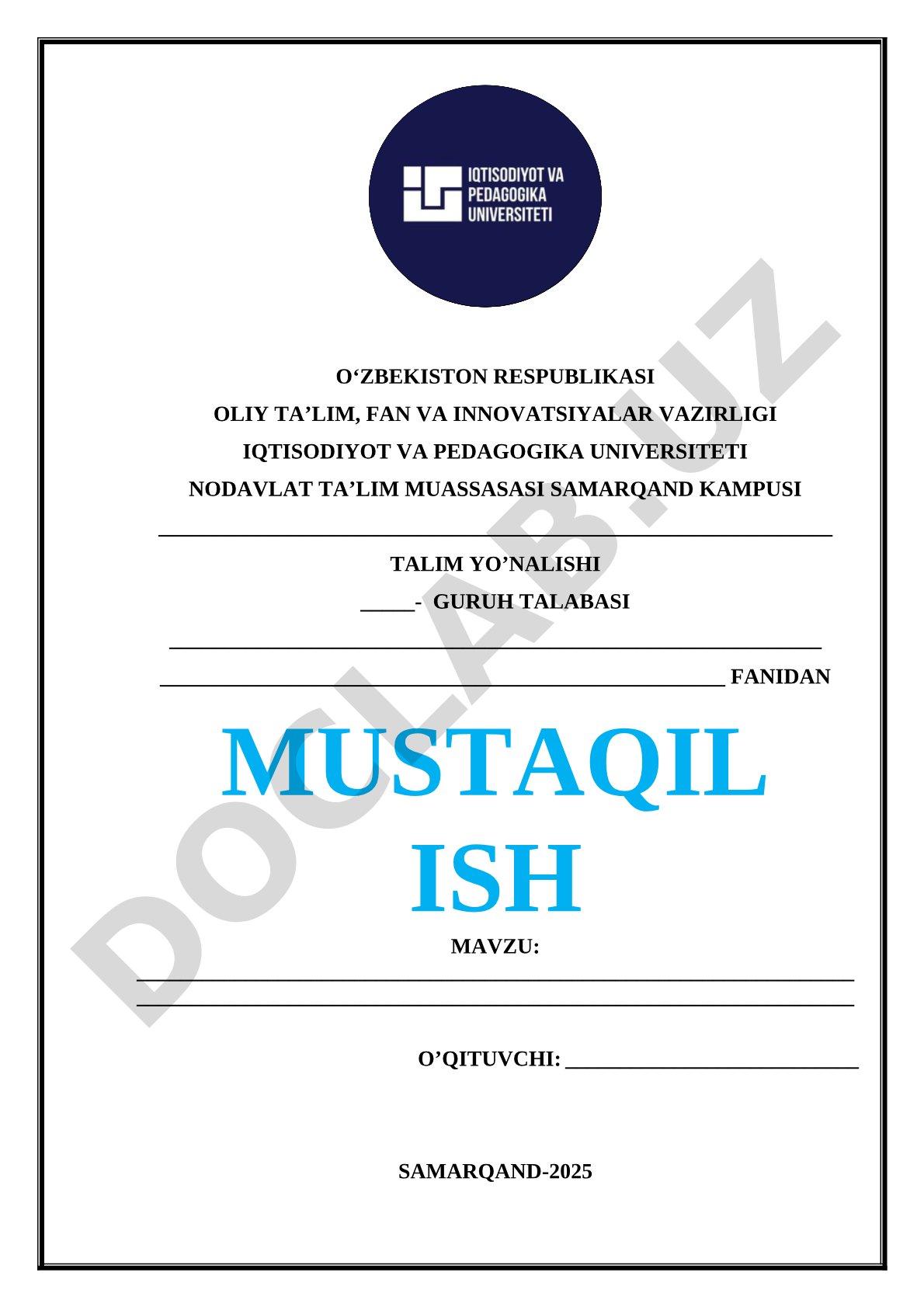 O'qituvchining diqqati va dars jarayonida undan foydalanish yo'llari