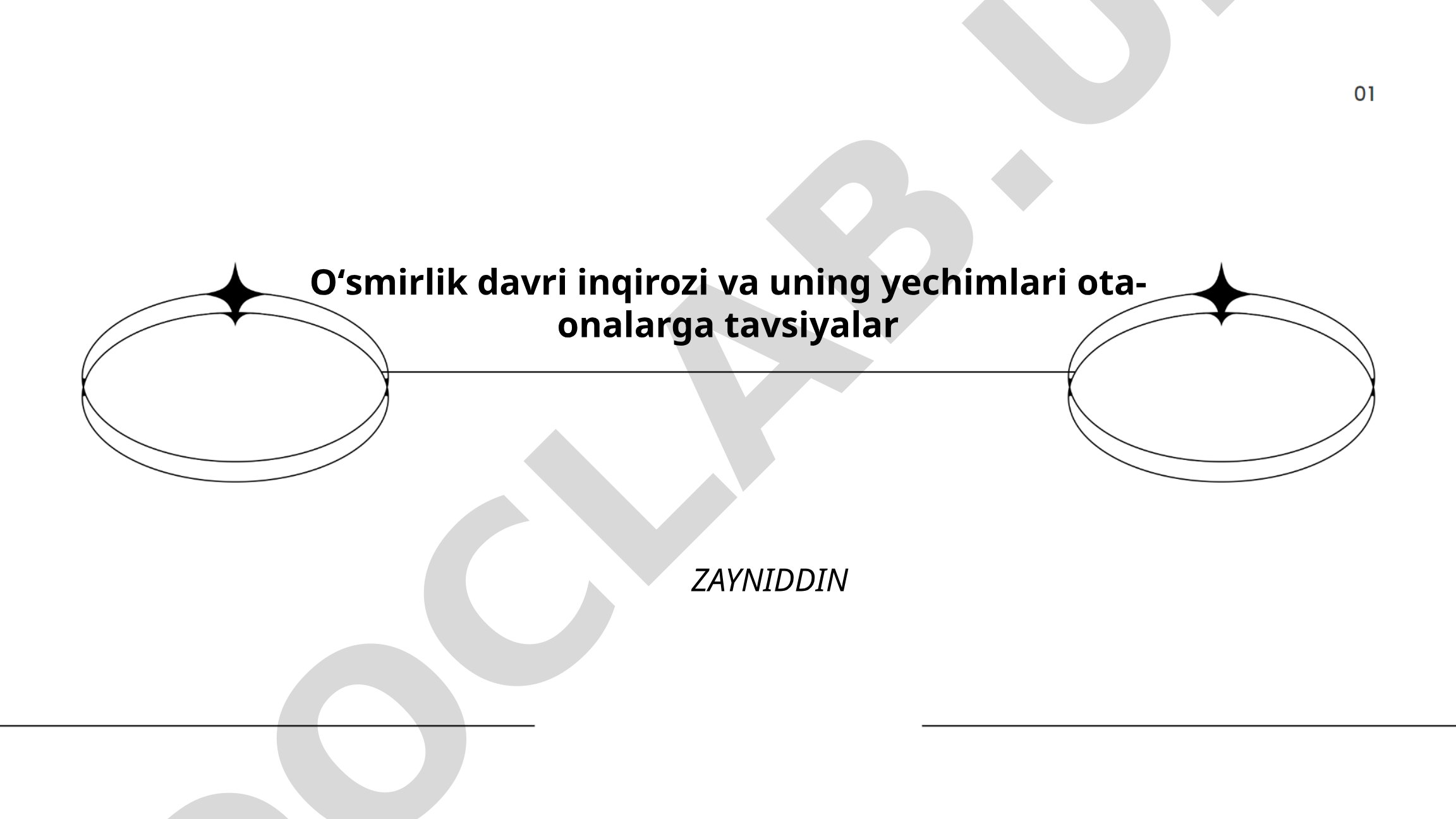 Oʻsmirlik davri inqirozi va uning yechimlari ota-onalarga tavsiyalar