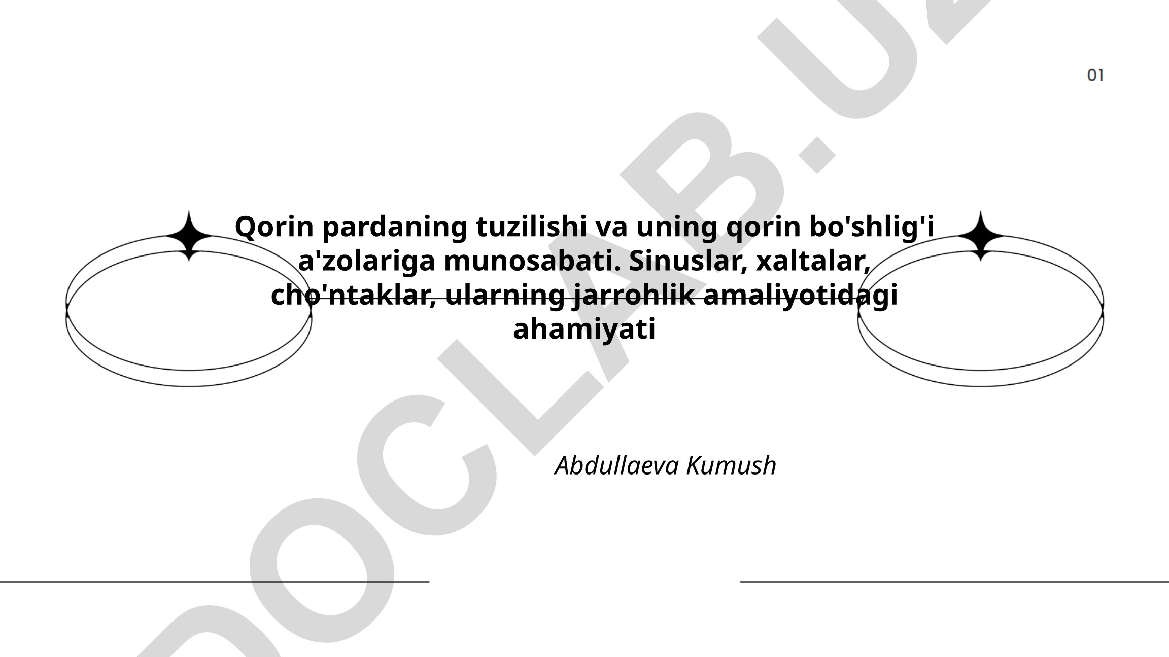 Qorin pardasining tuzilishi va jarrohlik amaliyotidagi ahamiyati
