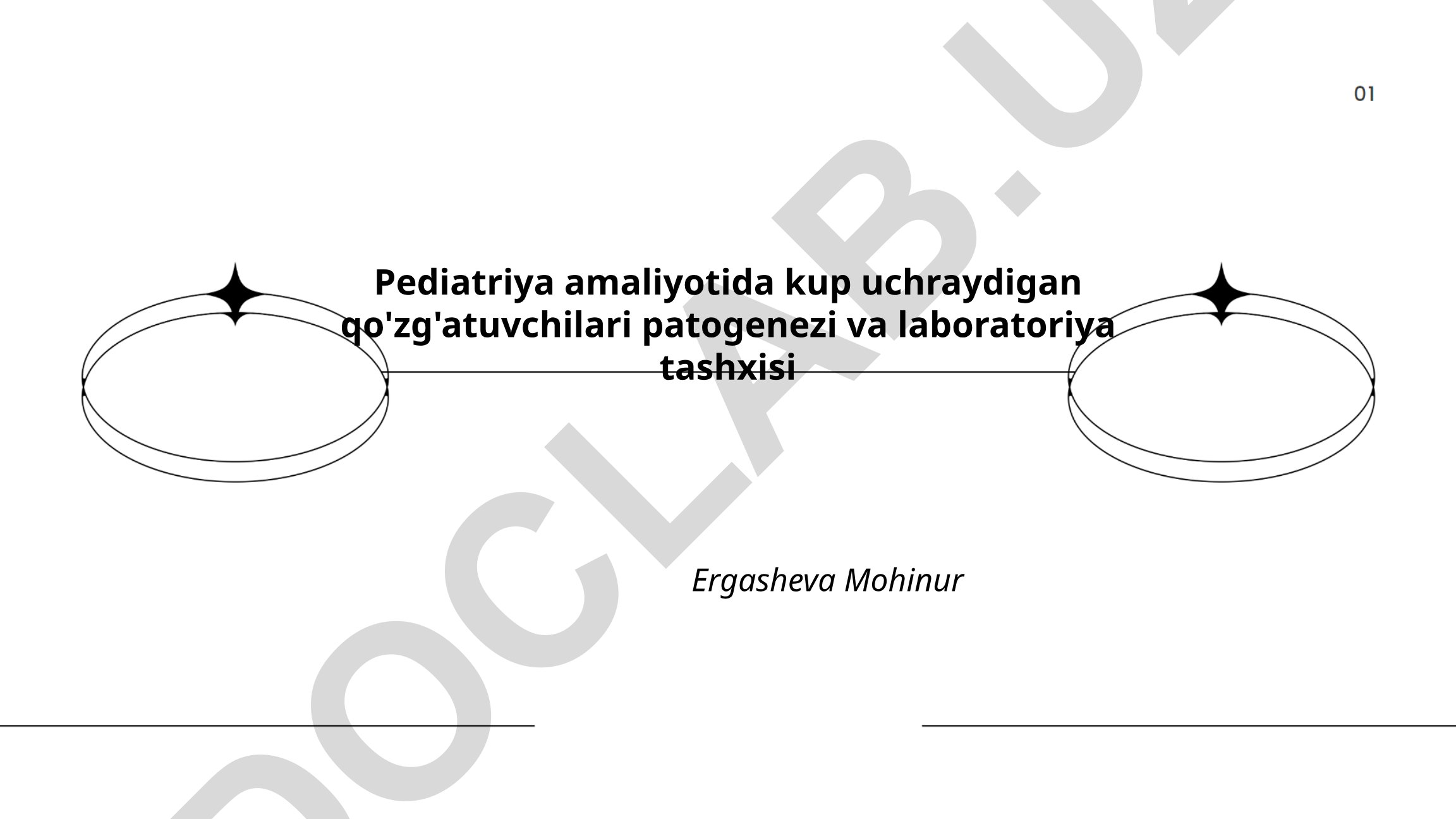 Pediatriya amaliyotida keng uchraydigan infeksiyalar patogenezi va laboratoriya tashxisi