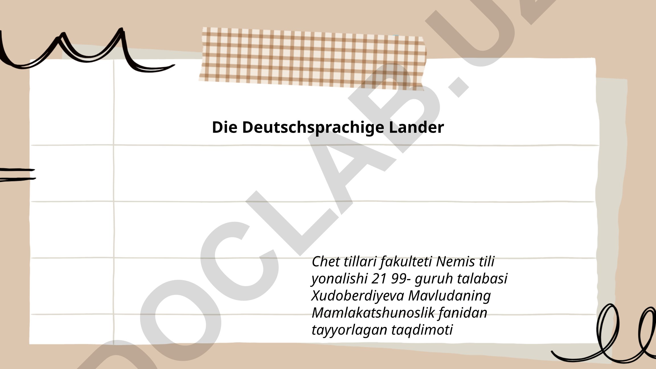 Deutschsprachige Länder: Geschichte, Sprache und Kultur