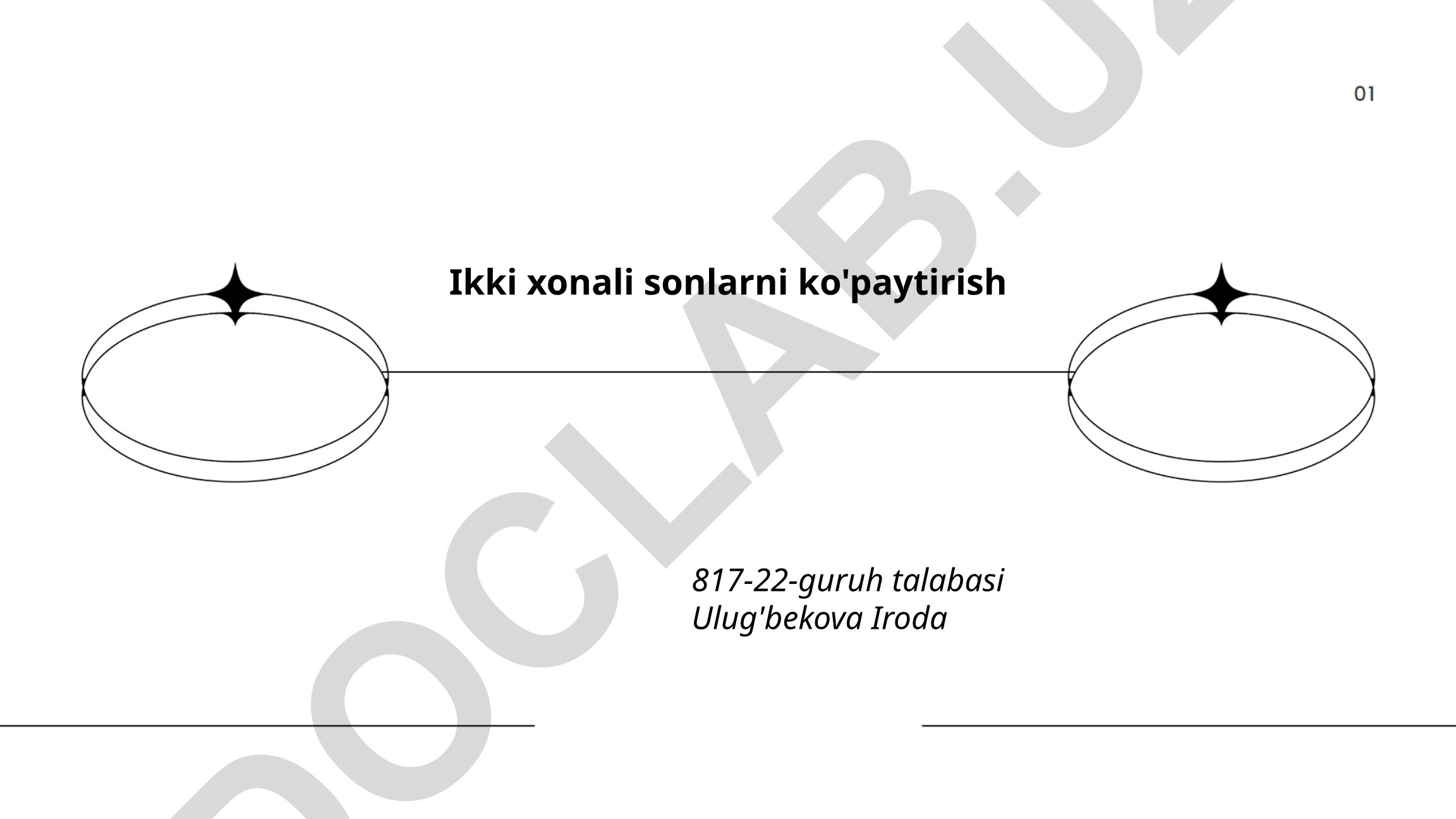 Ikki xonali sonlarni ko'paytirish