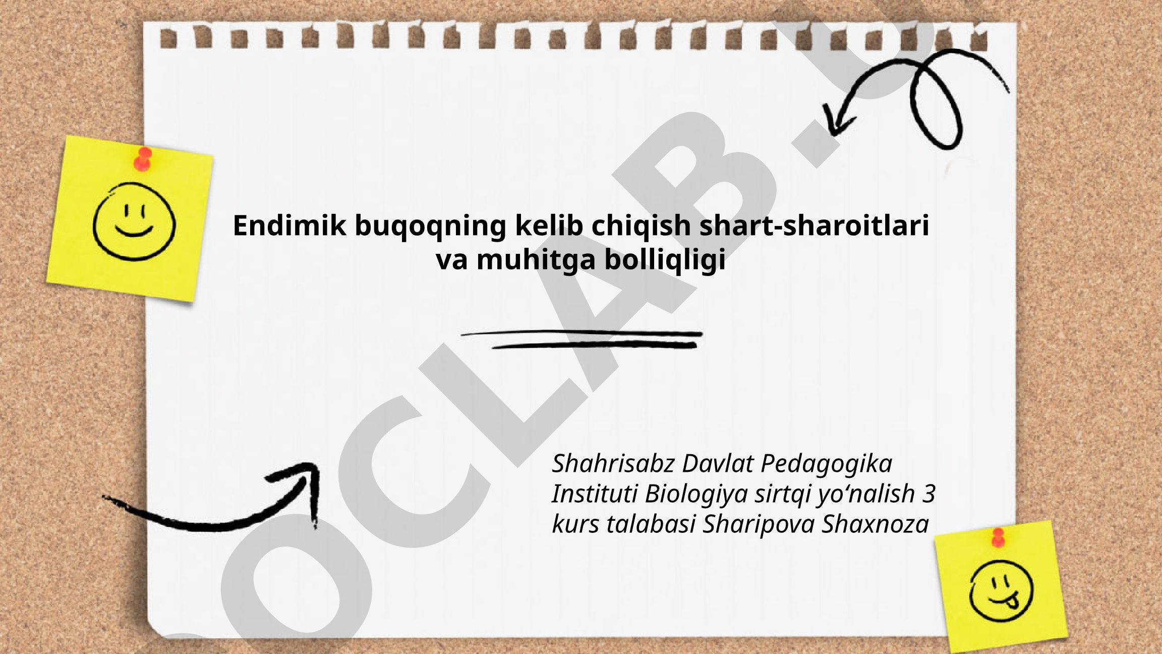 Endemik buqoqning kelib chiqish shart-sharoitlari va muhitga ta'siri