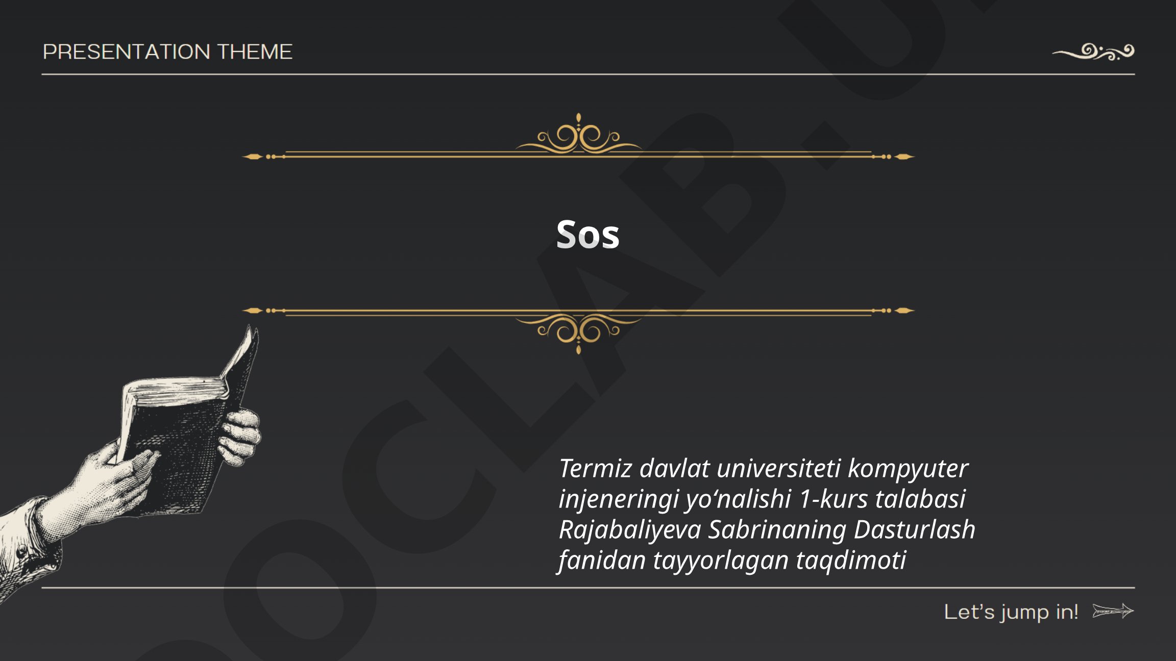 SOS tizimlari va xavfsizlik signallari
