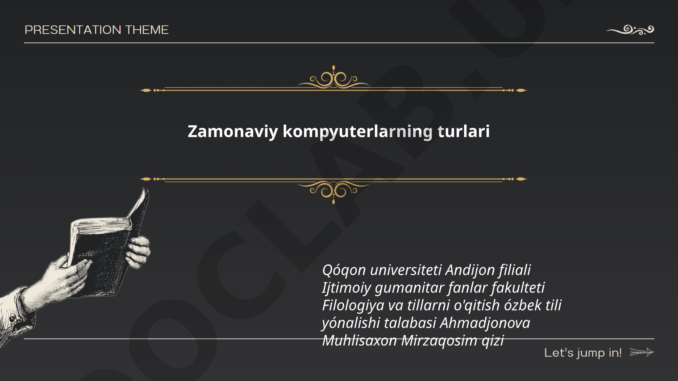 Zamonaviy kompyuterlarning turlari
