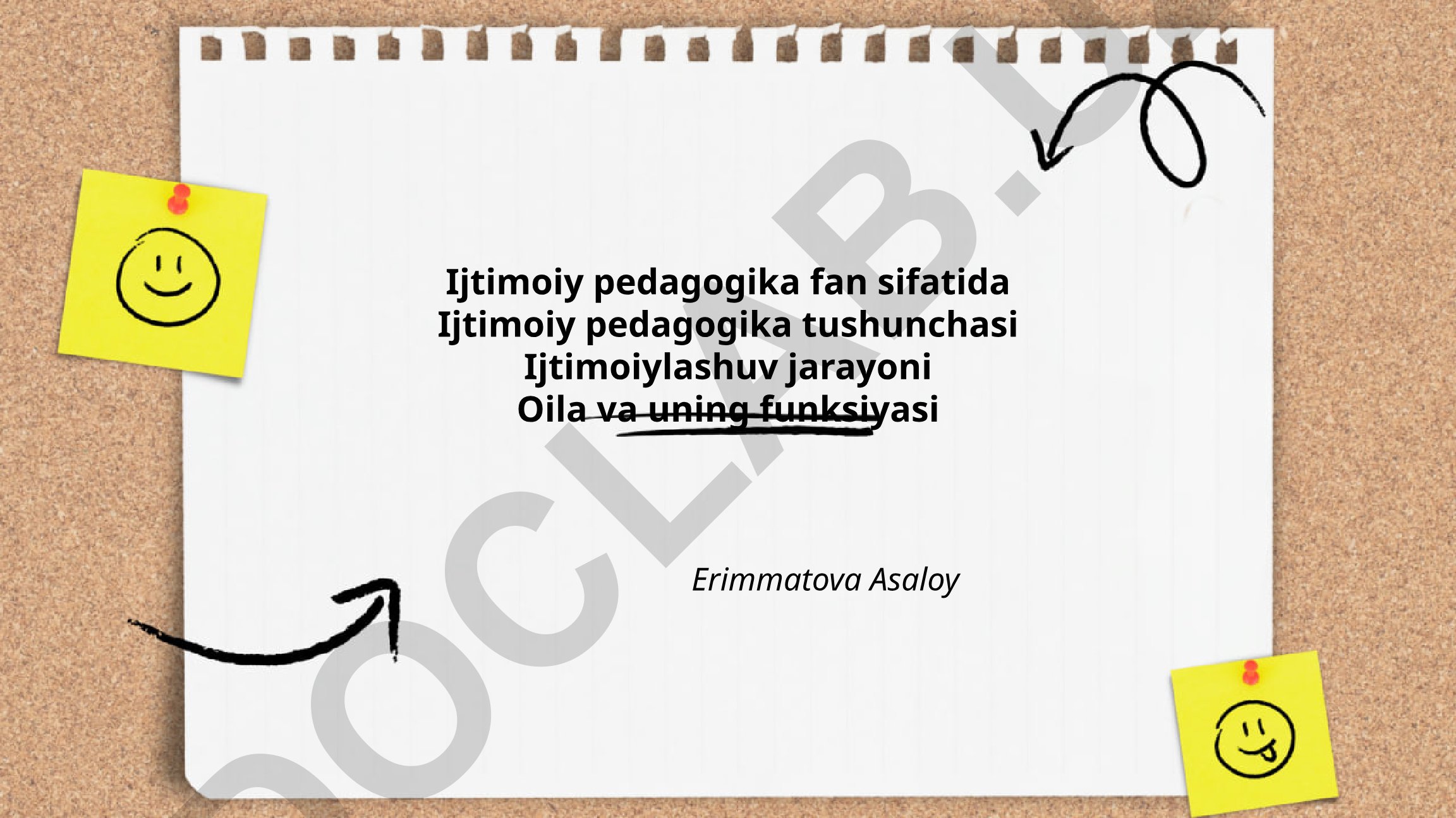 Ijtimoiy pedagogika fan sifatida