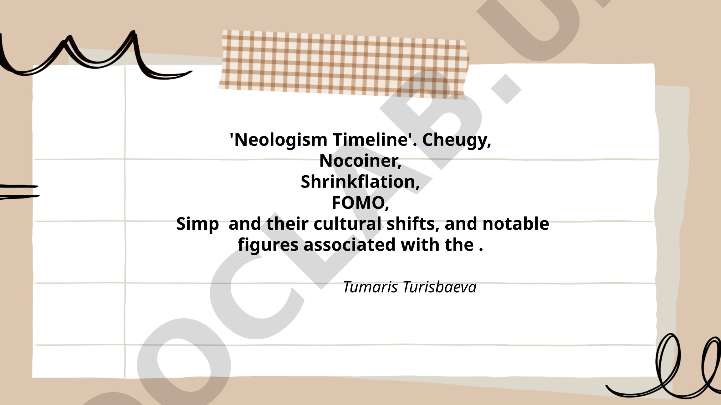 Neologism Timeline: Cheugy, Nocoiner, Shrinkflation, FOMO, Simp