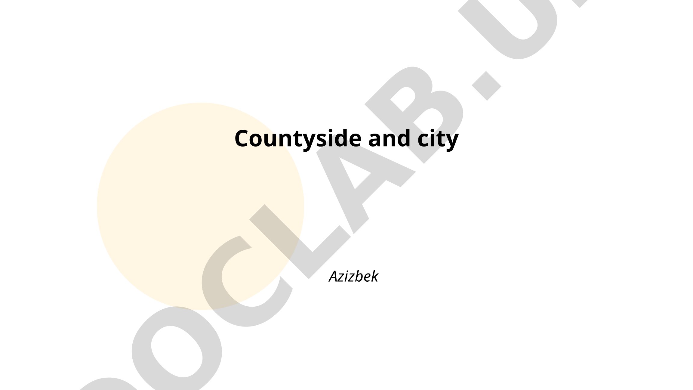 Urbanization and Rural-Urban Migration
