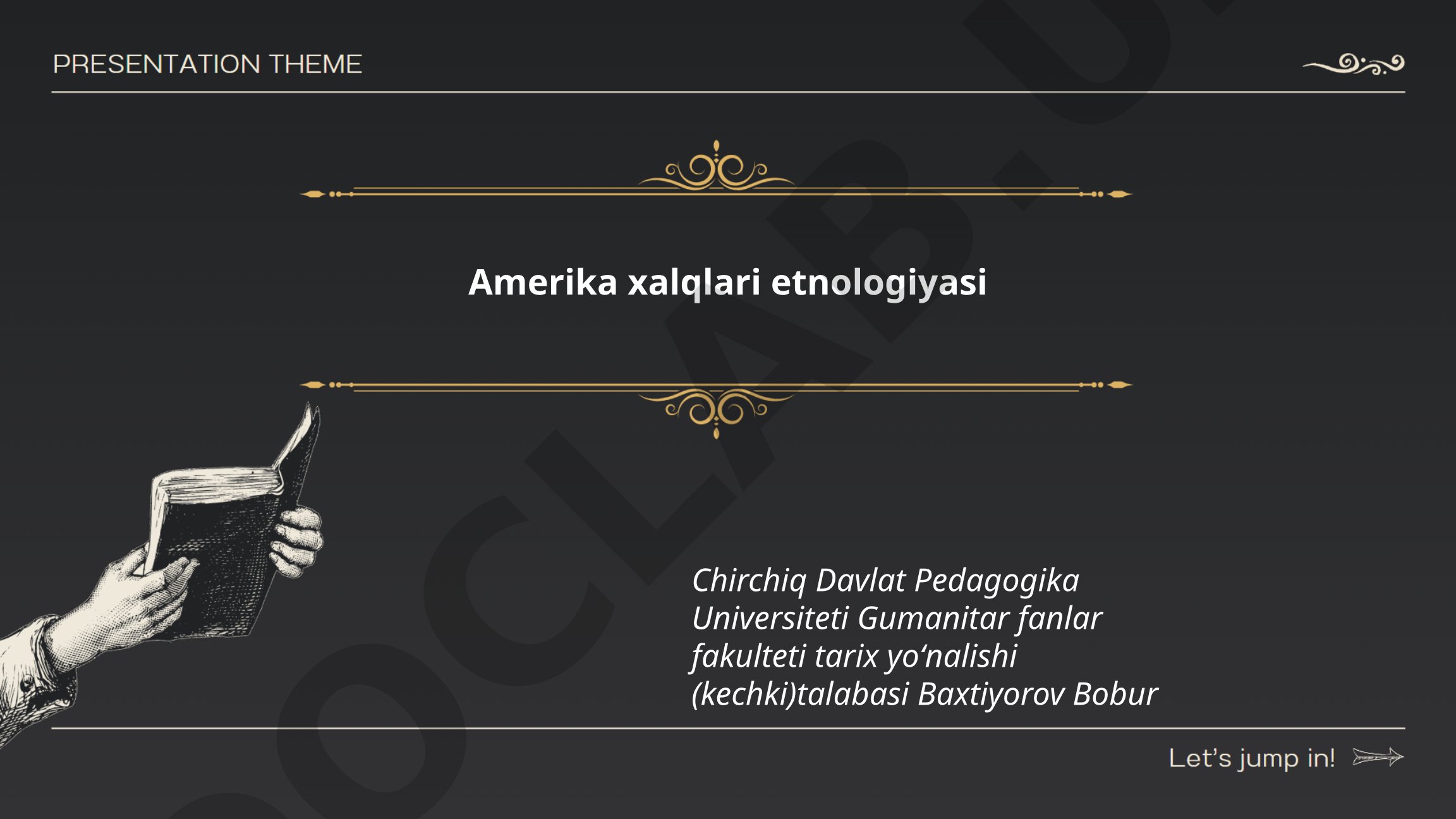 Amerika xalqlari etnologiyasi