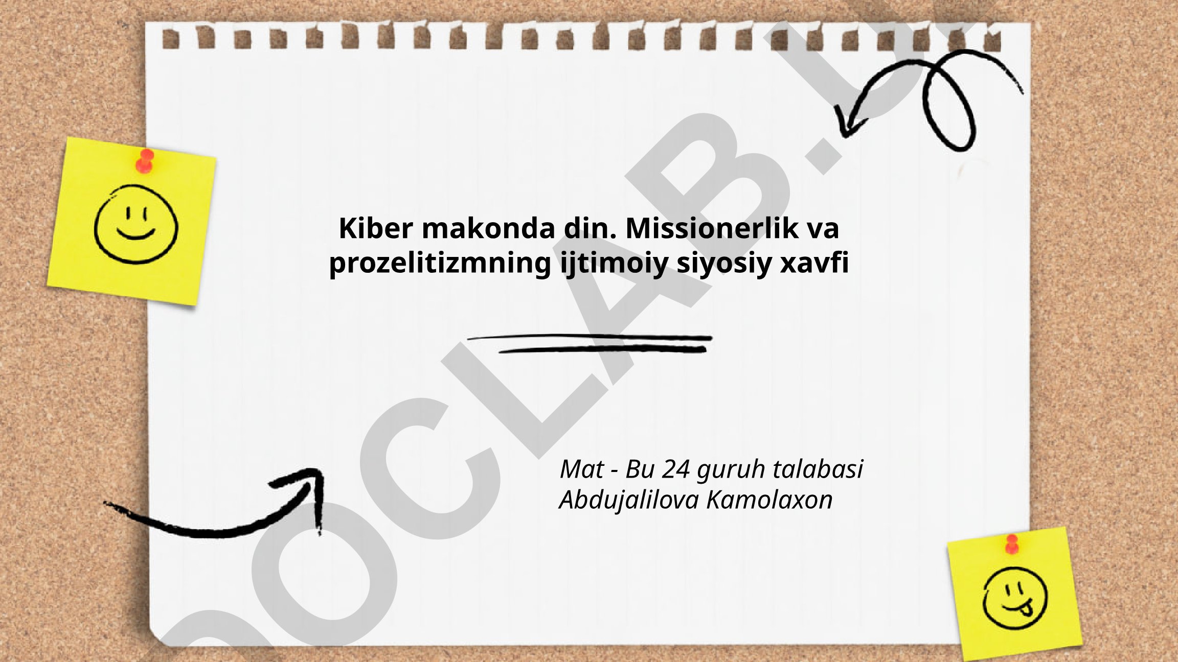 Kiber makonda din: Missionerlik va prozelitizmning ijtimoiy-siyosiy xavfi