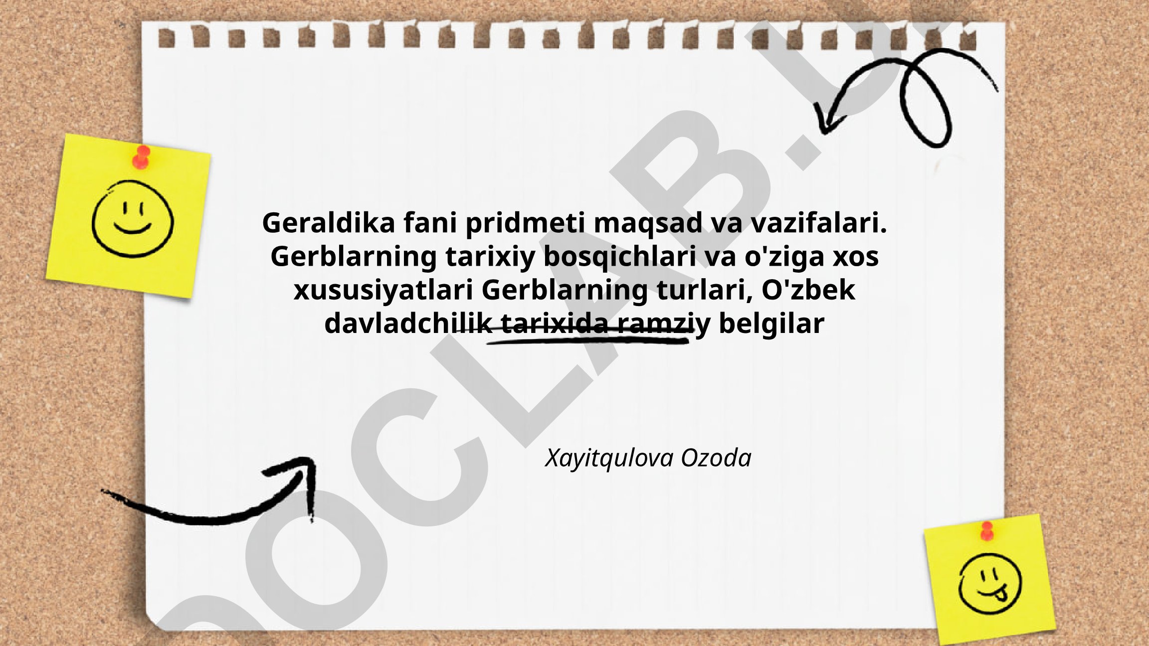 Geraldika fani predmeti, maqsad va vazifalari, gerblarning tarixiy bosqichlari