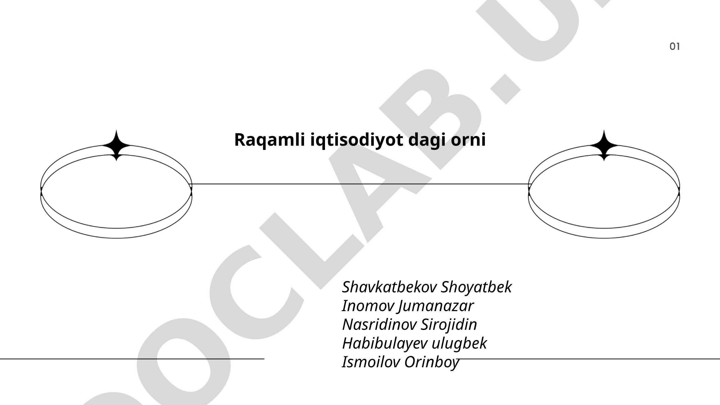 Raqamli iqtisodiyotning rivojlanishi