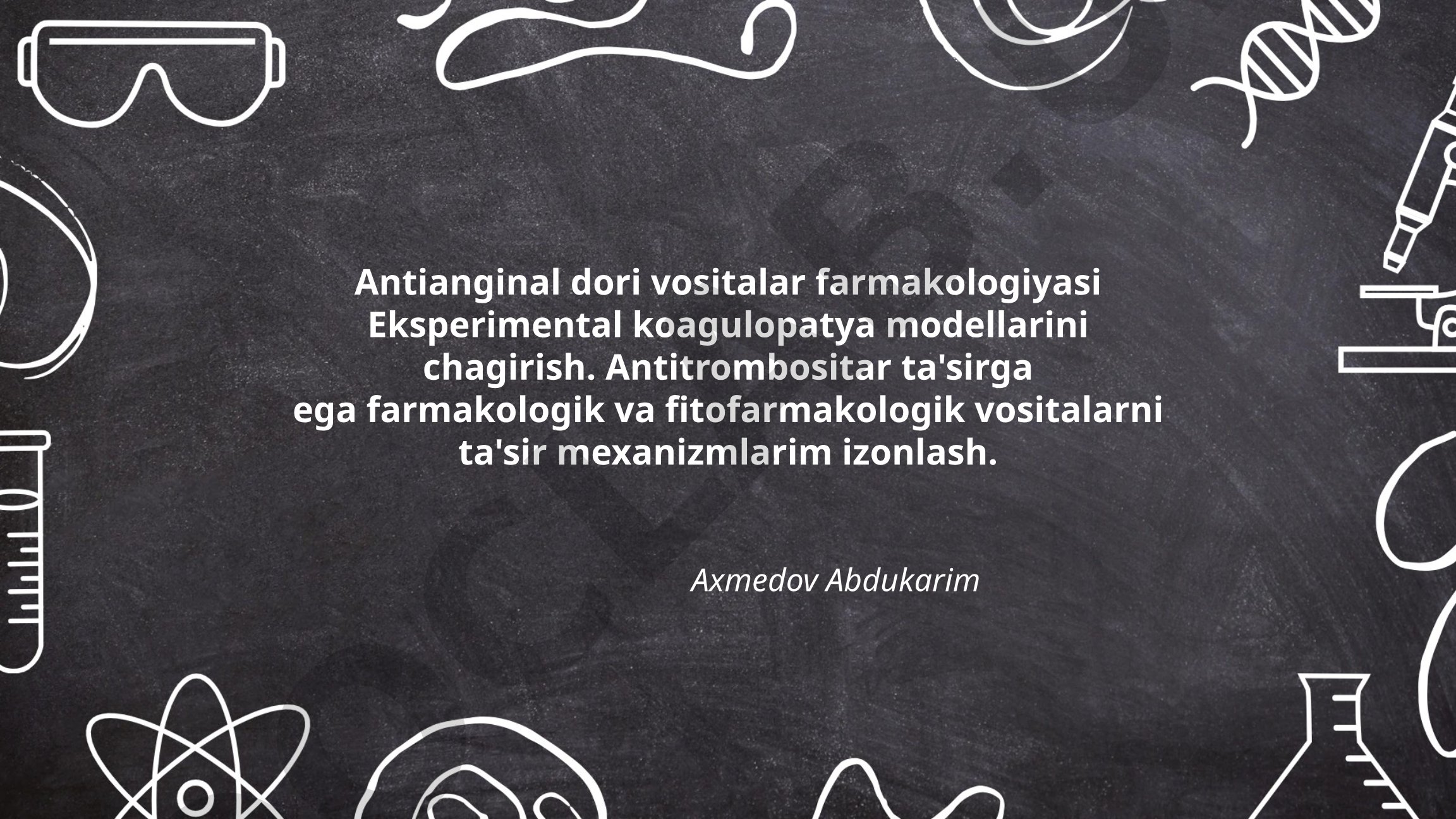 Antianginal dori vositalar farmakologiyasi