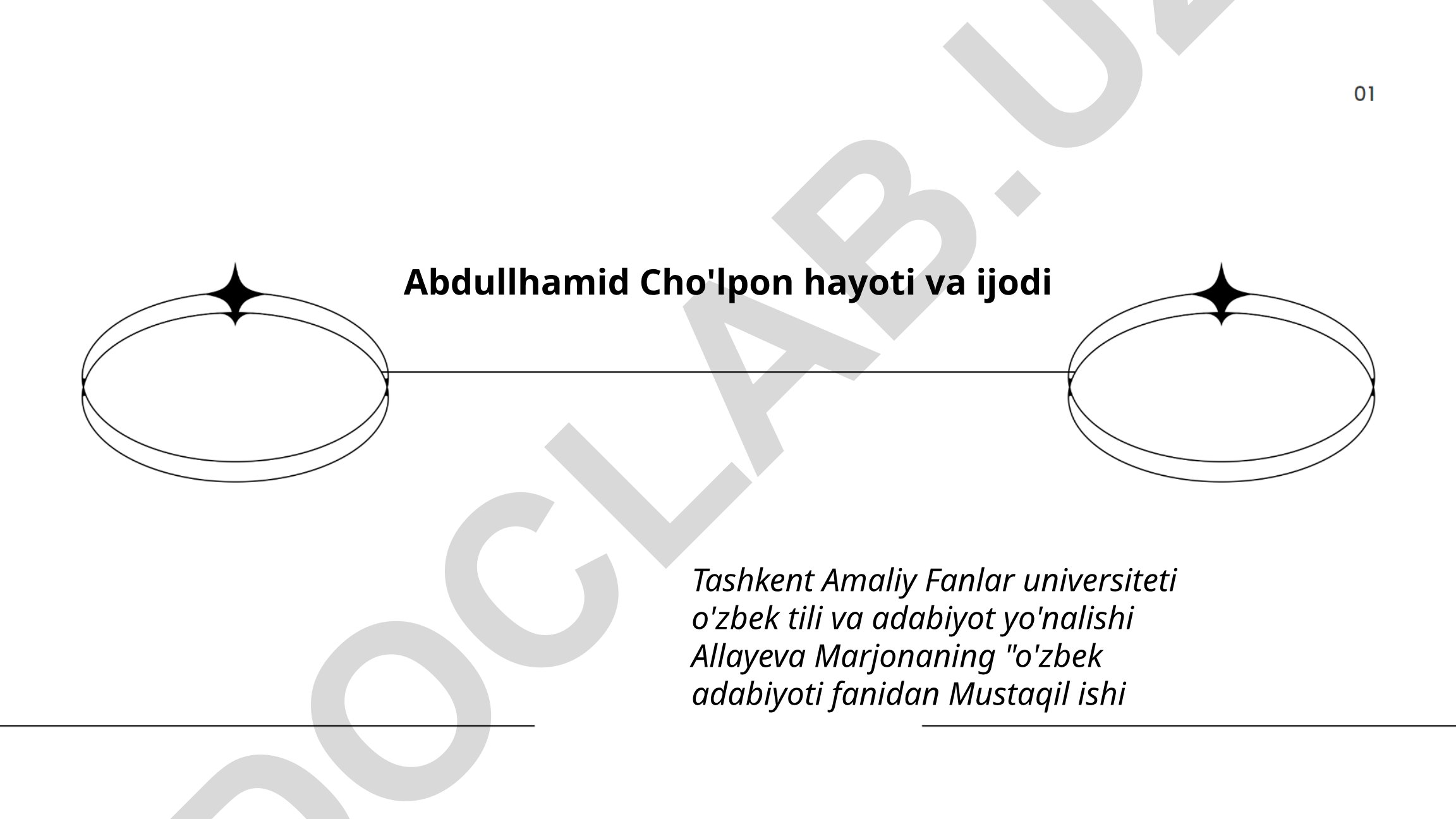 Abdullhamid Cho'lpon hayoti va ijodi