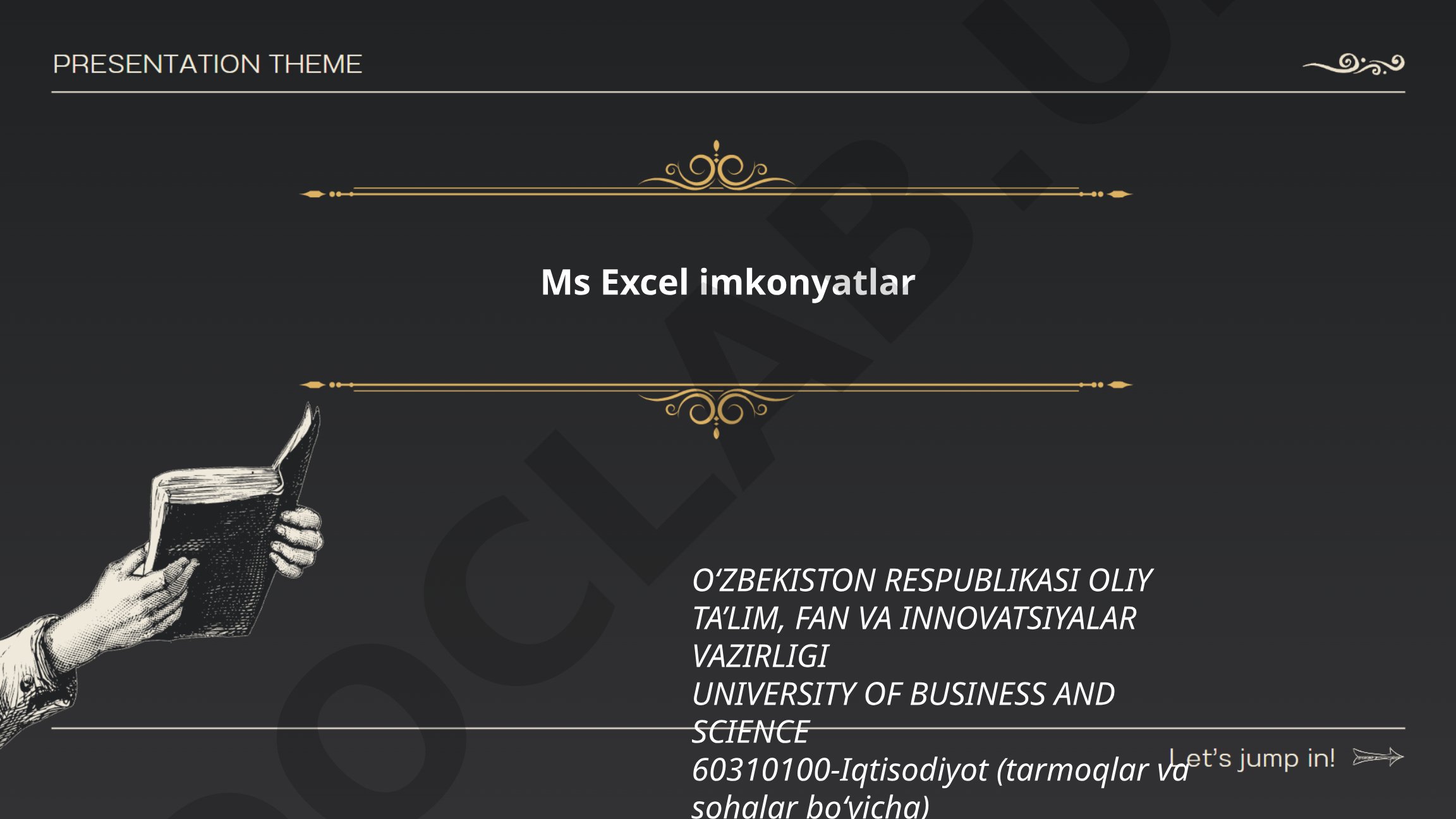 Excelda jadvallar, filtr, saralash va formulalar
