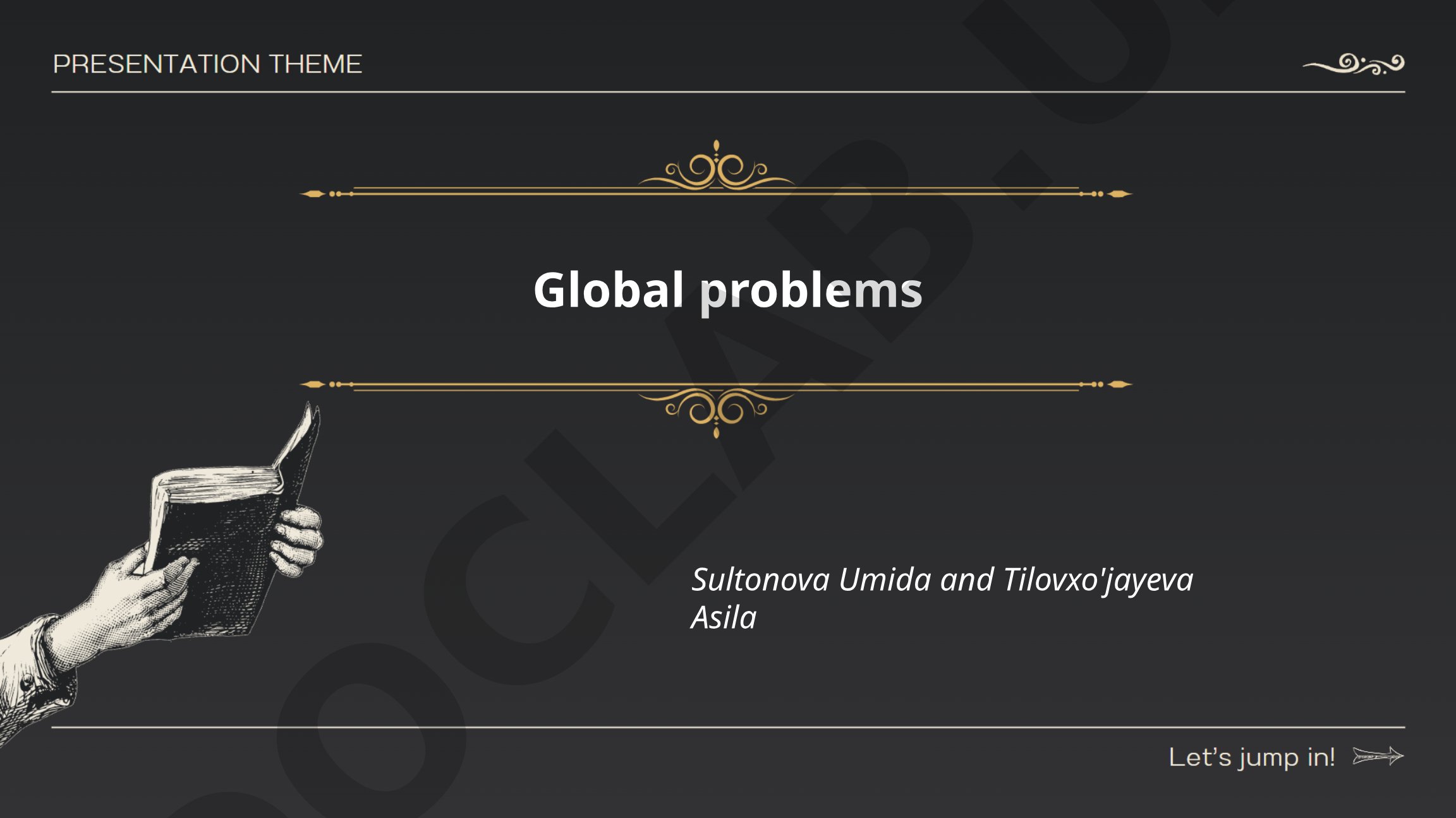 Global problems: Climate change, biodiversity loss and air pollution