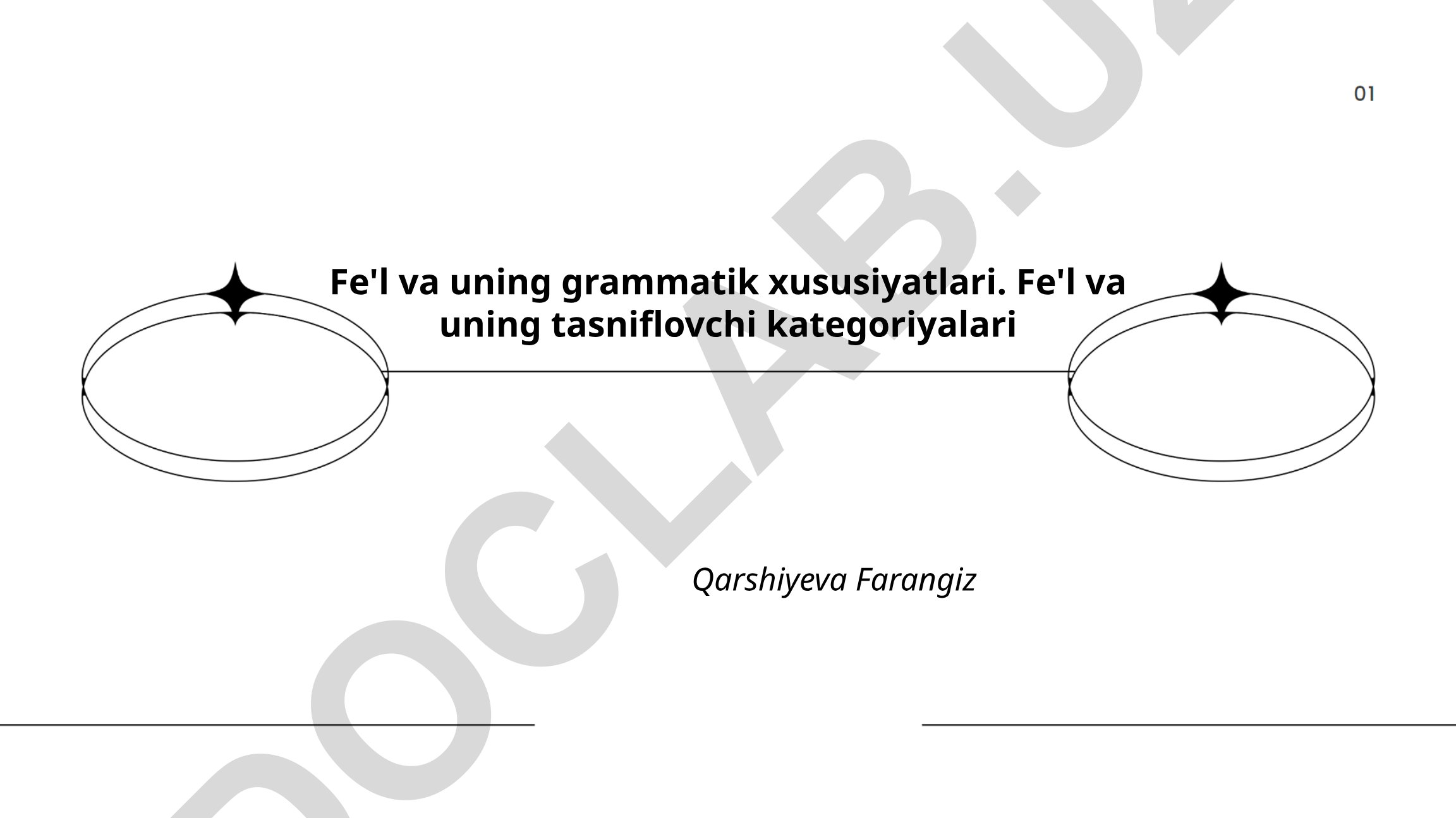 Fe'l va uning grammatik xususiyatlari