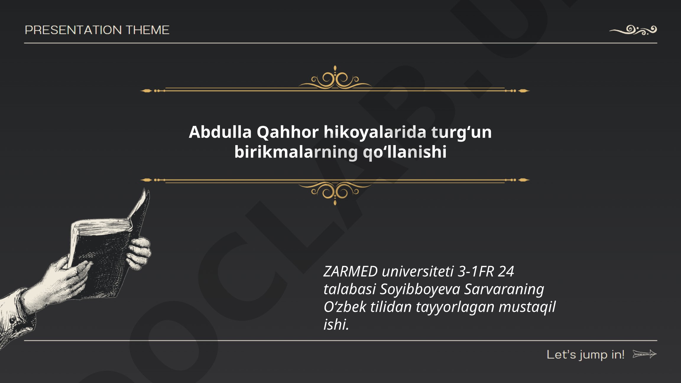 Abdulla Qahhor hikoyalarida turgʻun birikmalarning qoʻllanishi