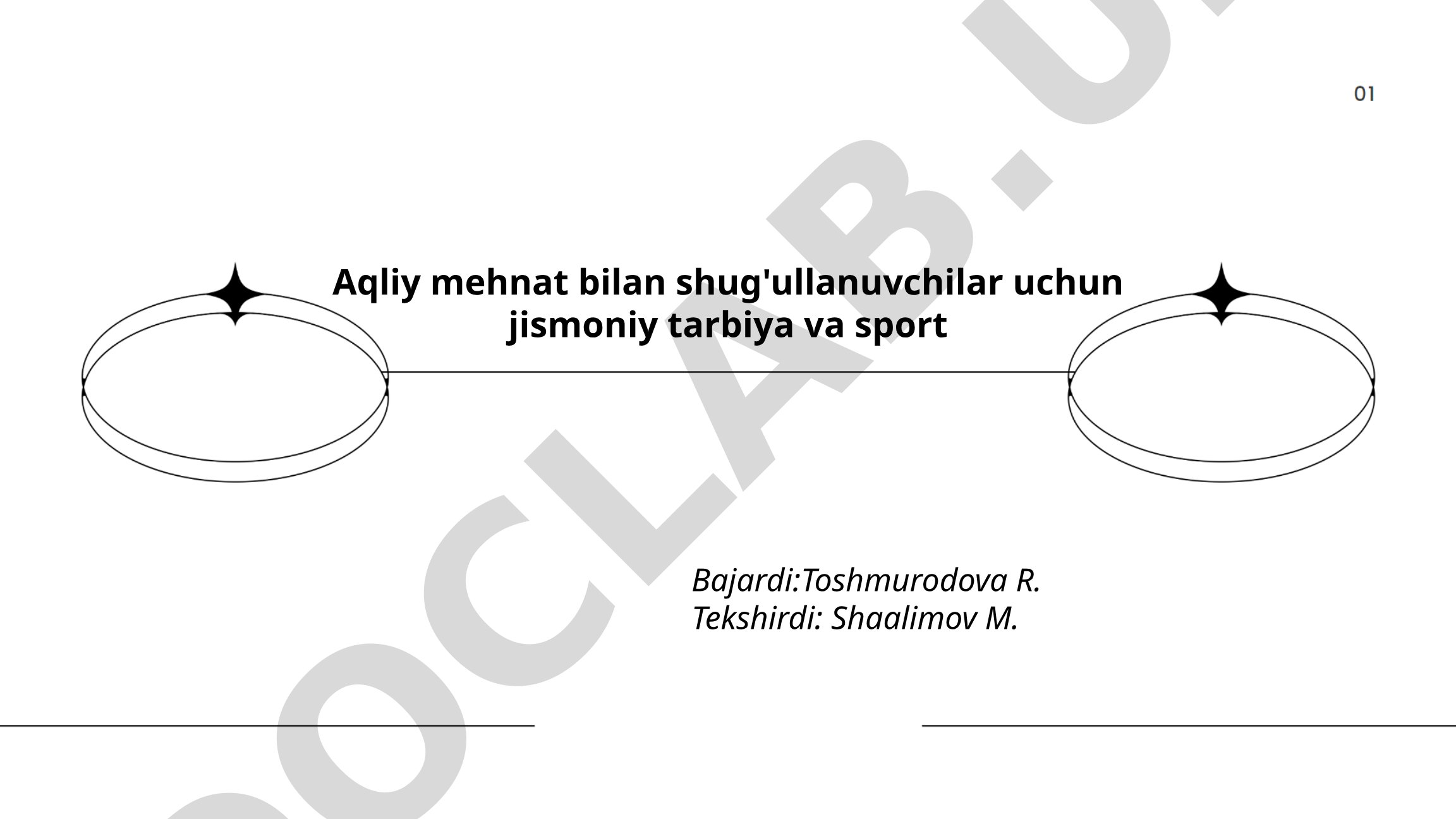 Aqliy mehnat bilan shug'ullanuvchilar uchun jismoniy tarbiya va sport