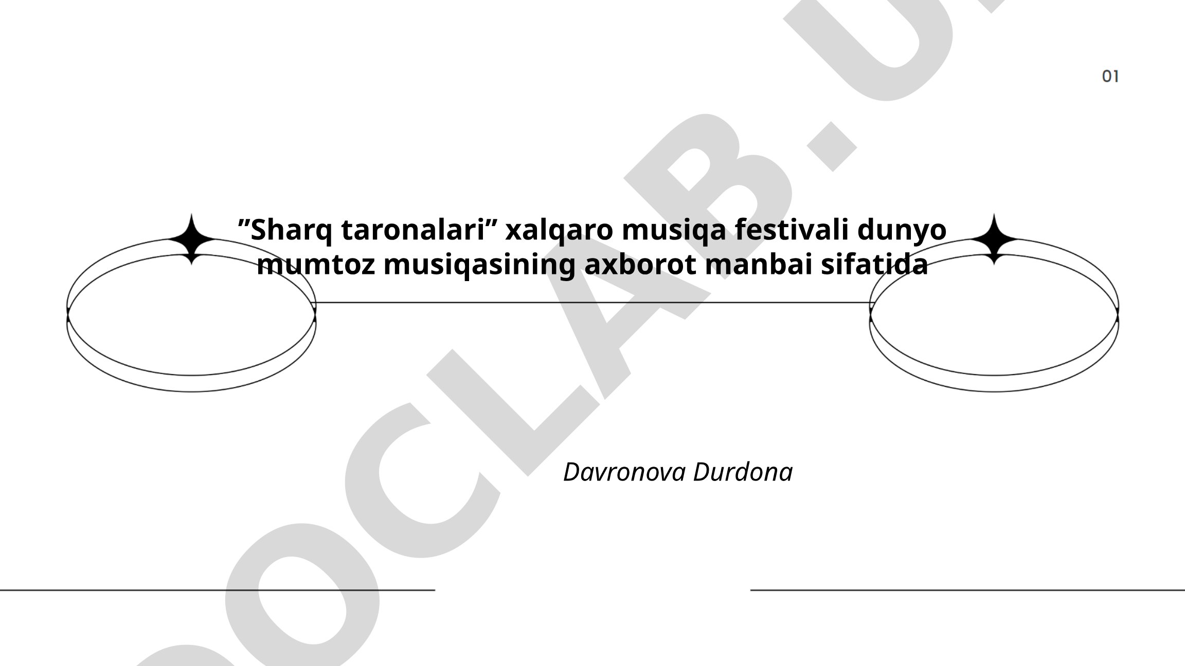 Sharq taronalari xalqaro musiqa festivali dunyo mumtoz musiqasining axborot manbai sifatida