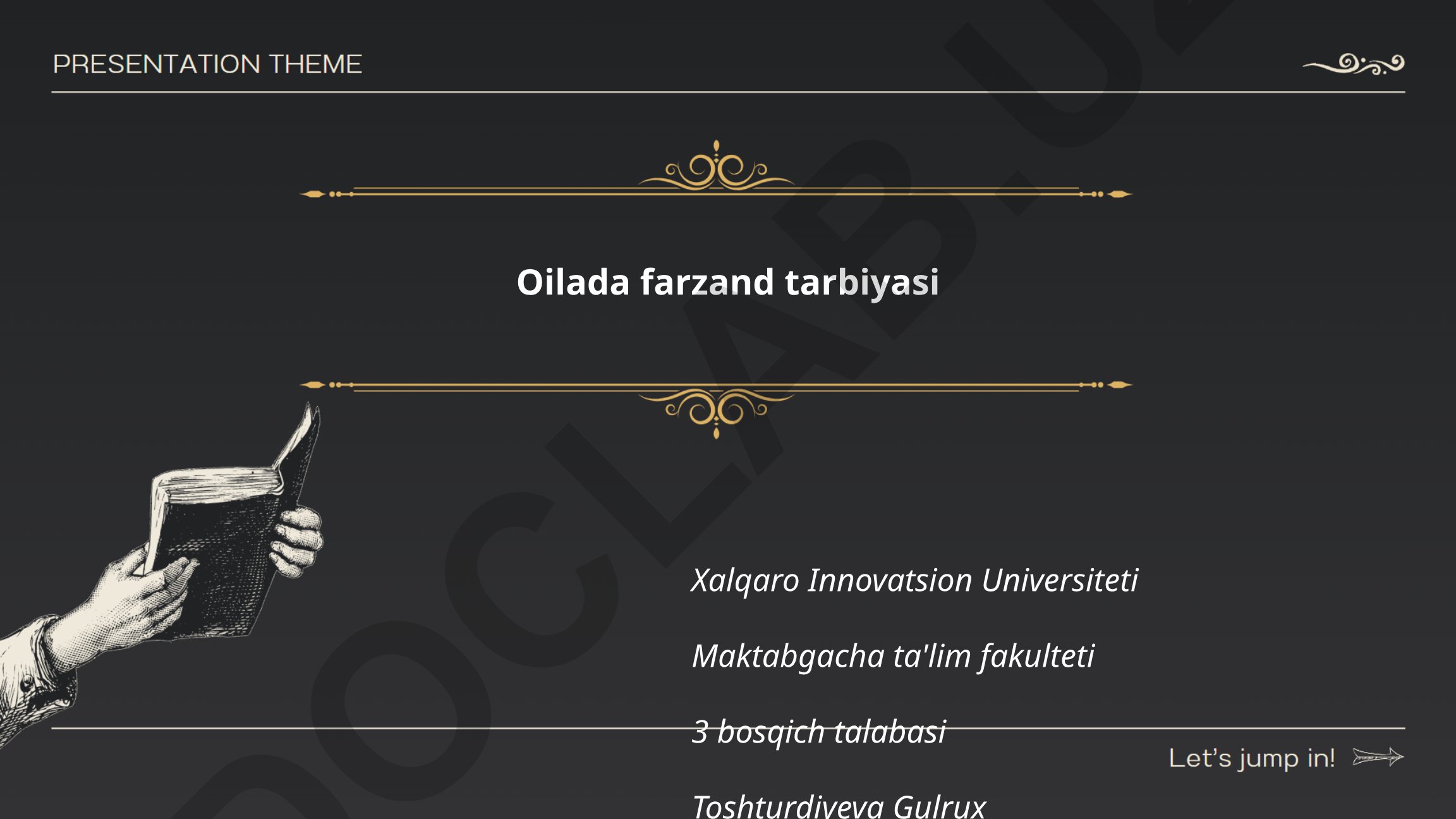Oilada farzand tarbiyasi