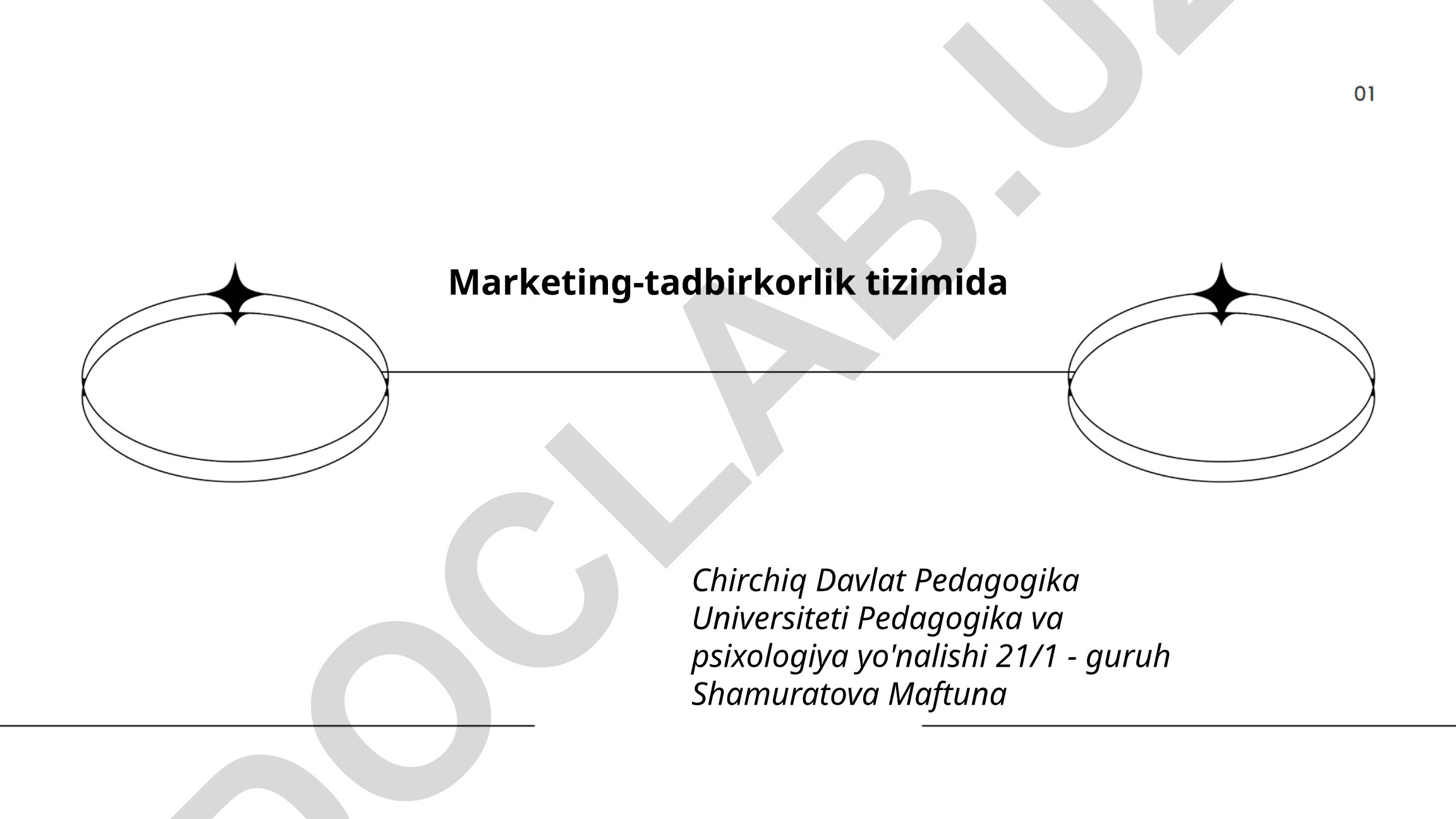 Marketing strategiyasini rivojlantirish va bozor tadqiqotlari